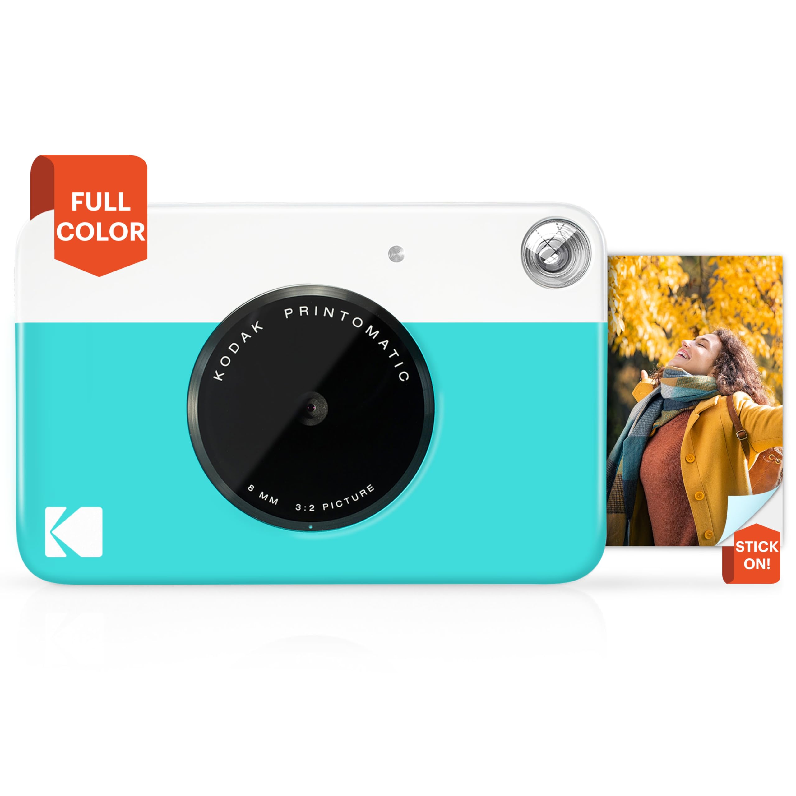 Kodak Printomatic Full Color Instant Print Digital Camera   Colorful Photos On Zink 2X3'' Sticky Back Photo Paper   5Mp, Portabl