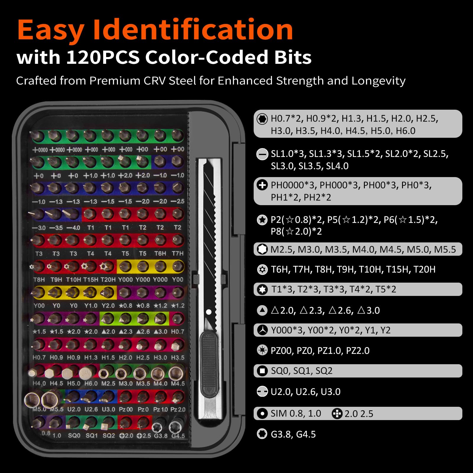 Xool 132 In 1 Precision Screwdriver Set With Magnetic Driver Kit Professional Electronics Repair Tool Kit For Computer, Pc, Mac