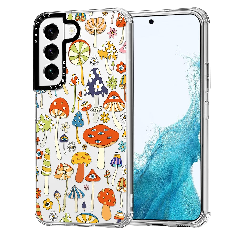 Mosnovo Case For Samsung Galaxy S22, [Buffertech 6.6Ft Military Grade Drop Protection] [Anti Peel Off Tech] Clear Tpu Bumper Pho