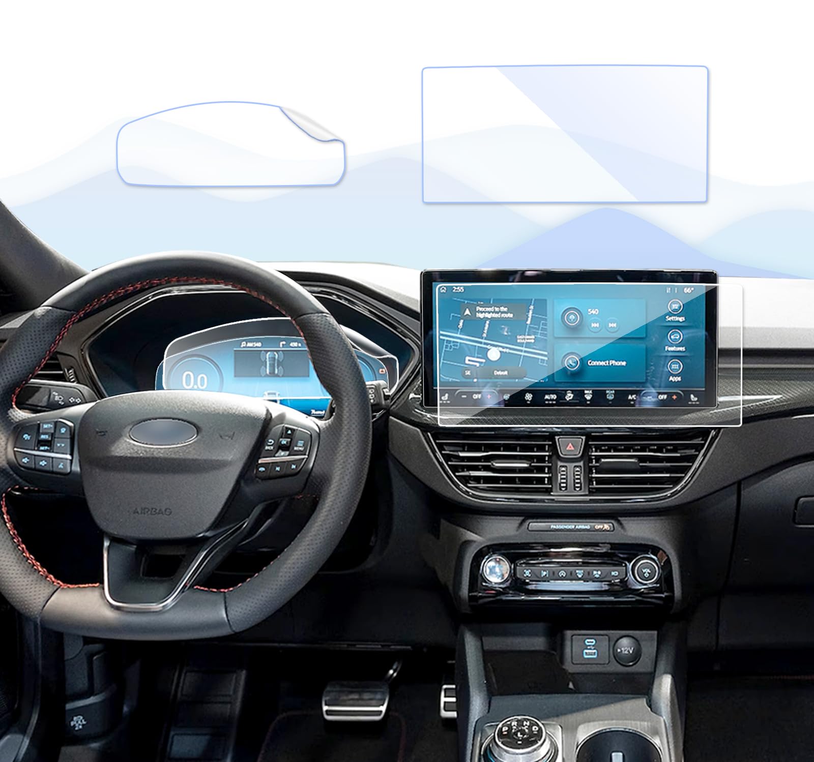 4 Pack For 2023 2024 Ford Escape Screen Protector For 2024 Ford Escape Accessories 2023 2024 Escape St Line Elite Platinum Plug 