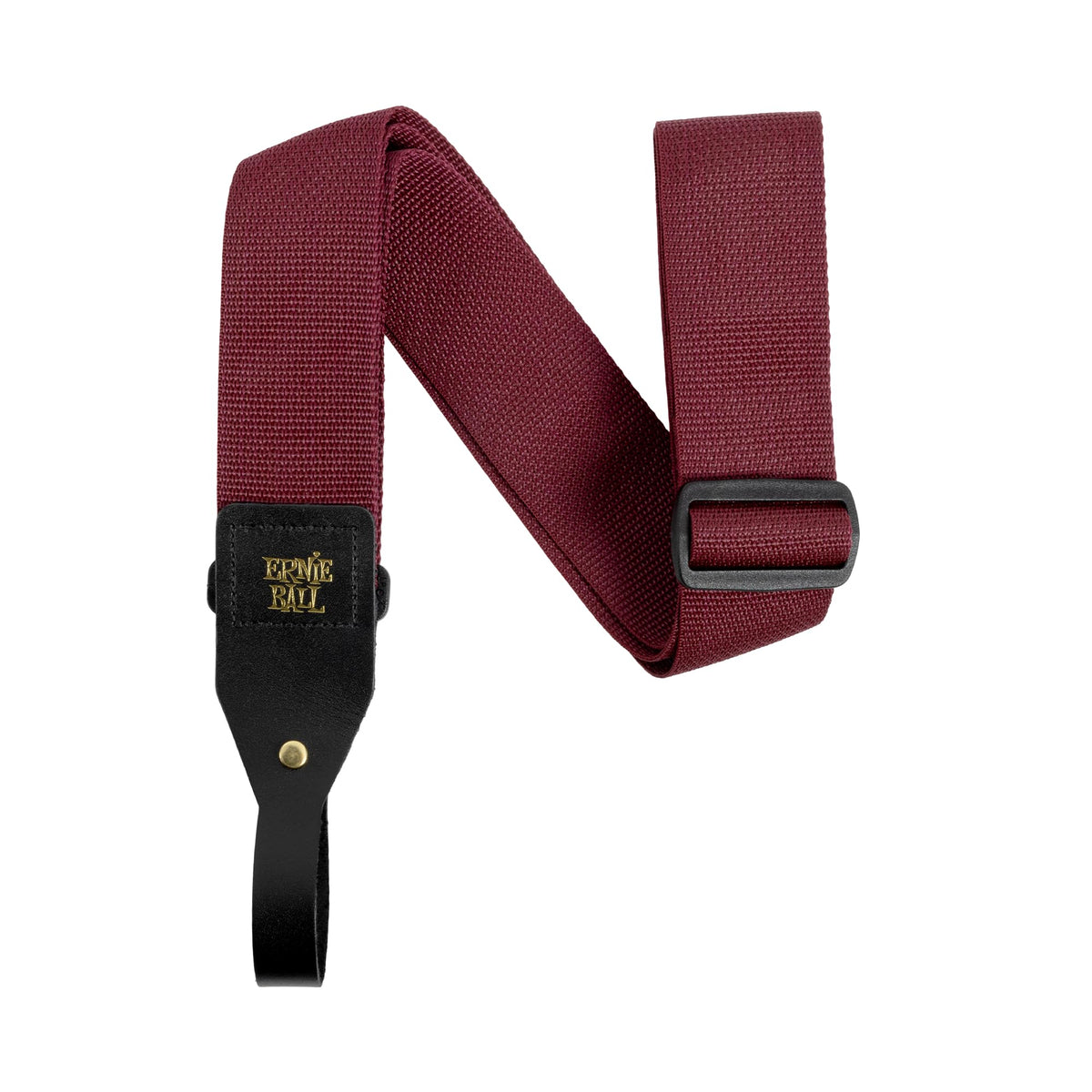 Ernie Ball Polypro Acoustic Guitar Strap   Burgundy (P05367)