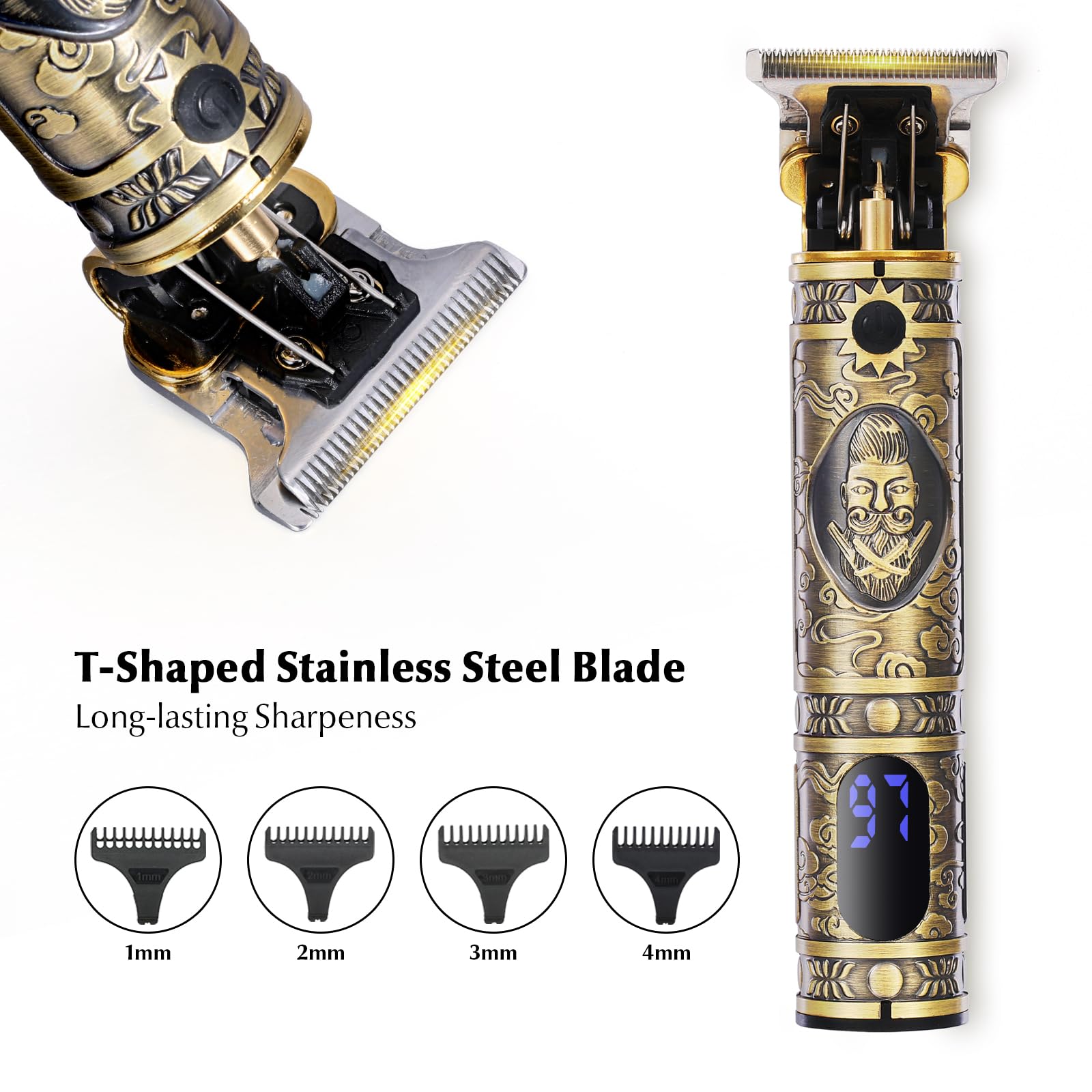 Bestauty Electric Razor Kit, 3 In 1 Professional Cordless Hair Trimmer Kit Nose Trimmer Men'S Foil Shavers Usb Rechargeable Barb