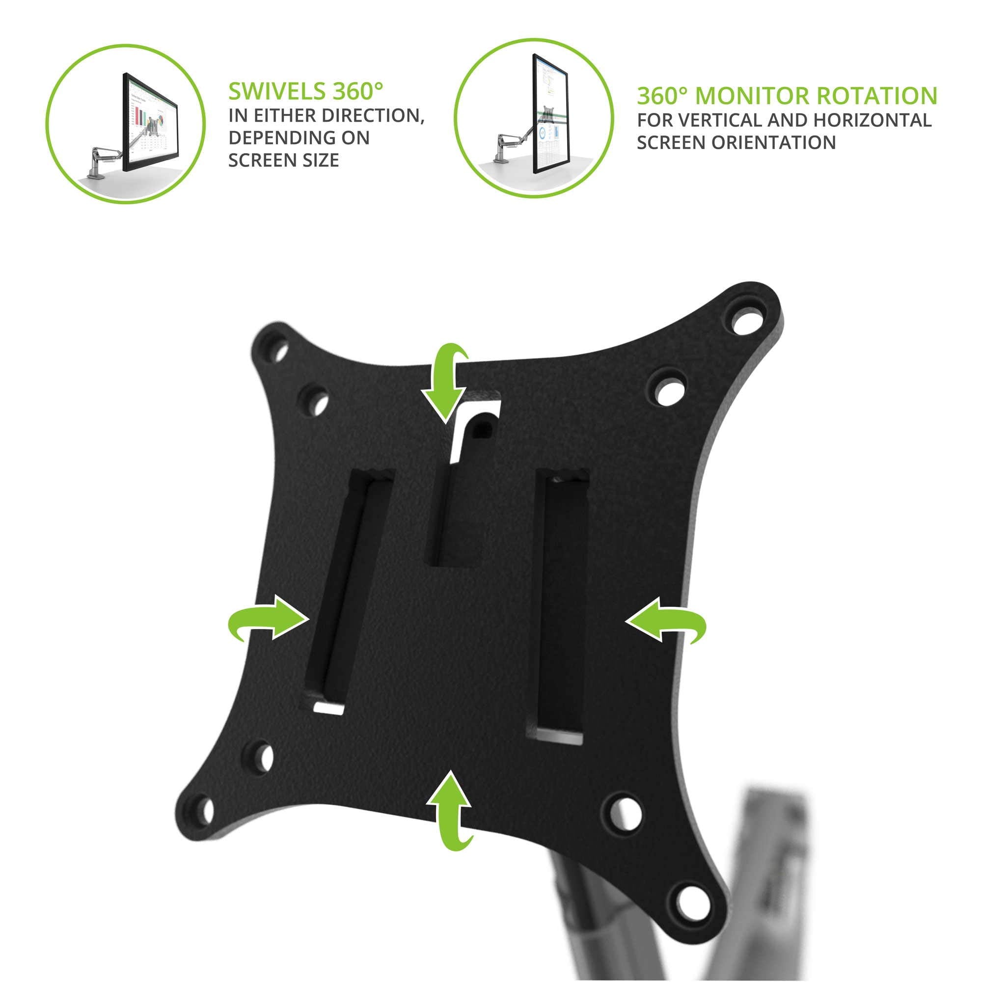 Kanto Dms1000S Desktop Mount For 17 Inch To 32 Inch Displays | Silver