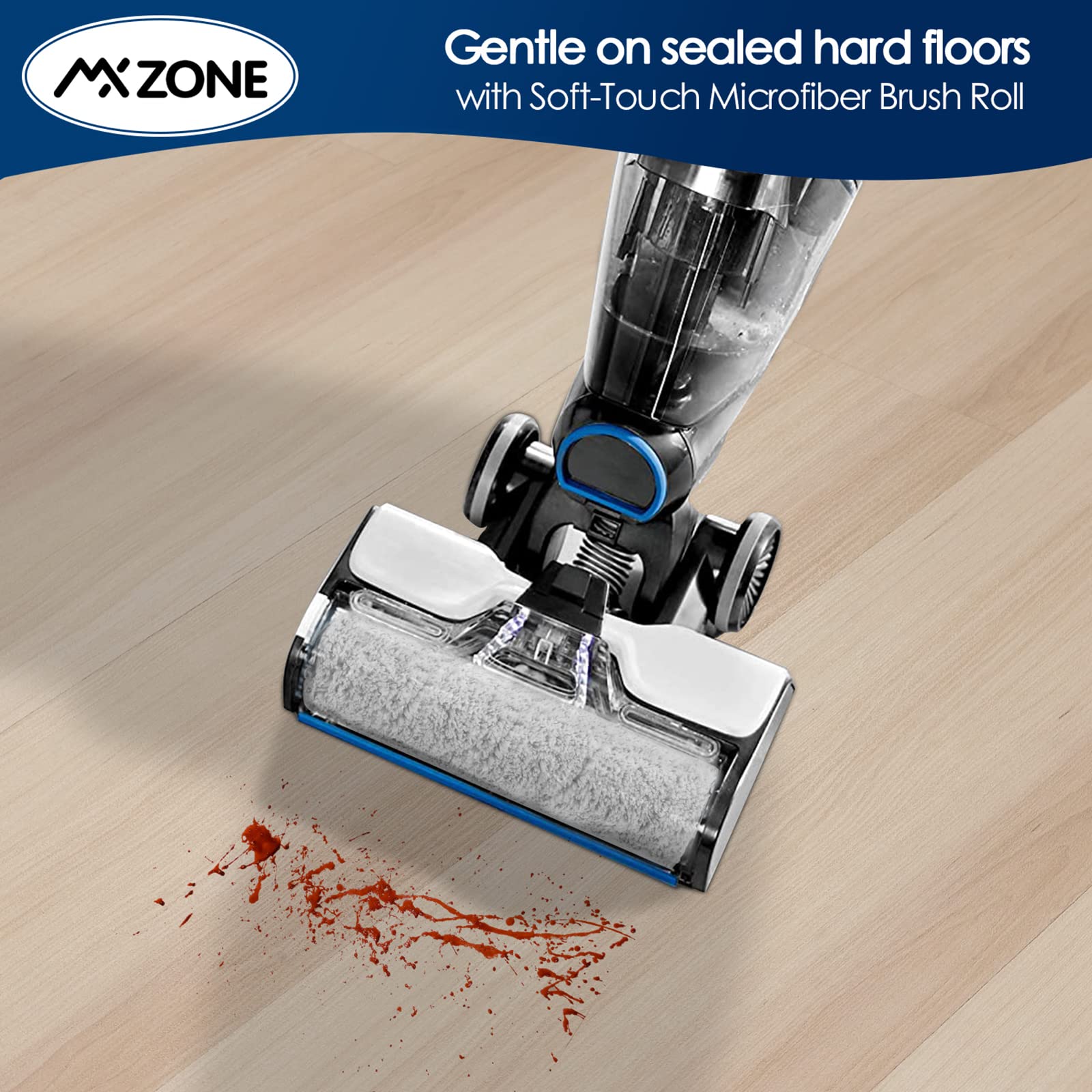 Replacement Wood Floor Brush Roller For Bissell Crosswave Cordless Max 2554 2590 2593 2596, For Hydrosteam 35151 3513, Soft Touc