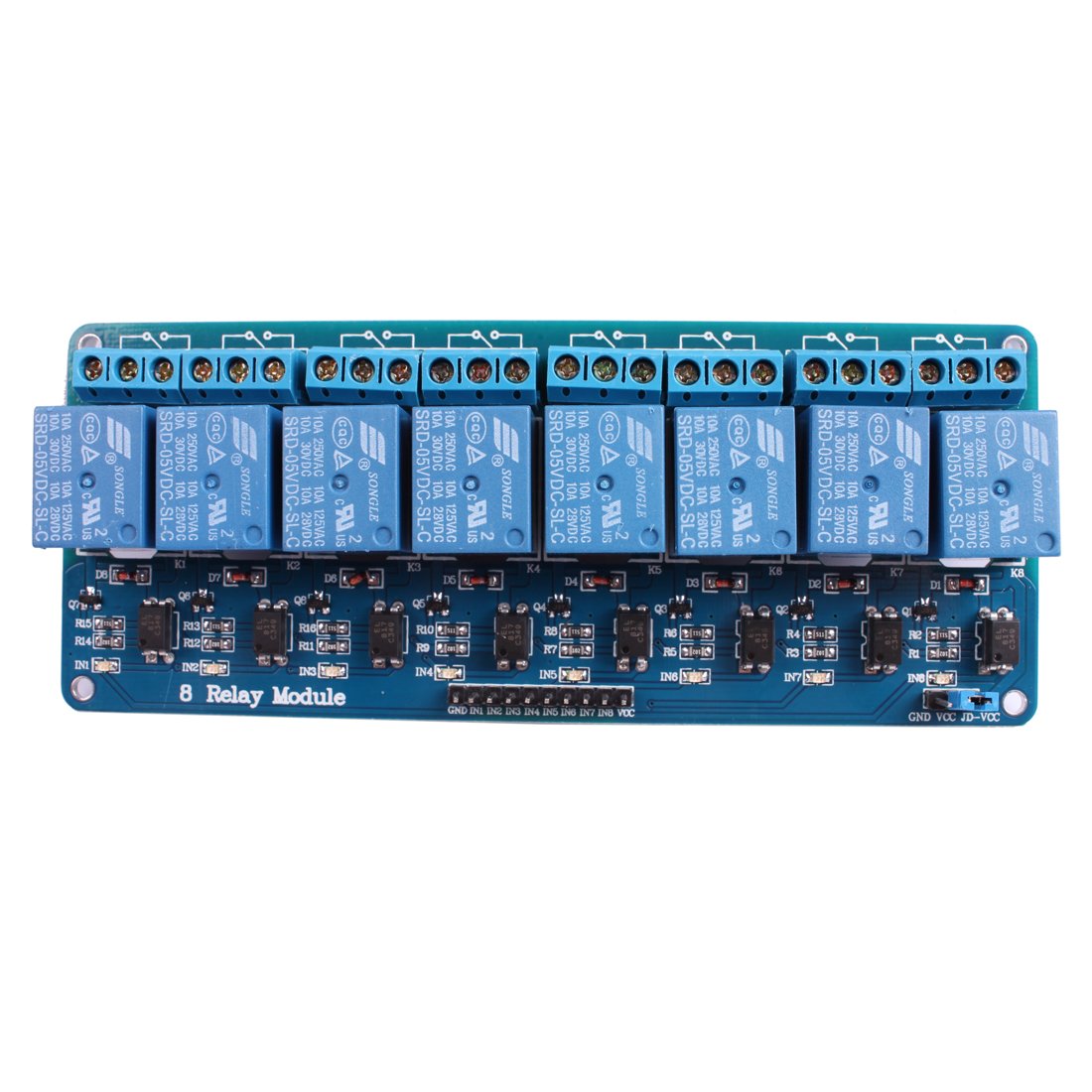 Jbtek 8 Channel Dc 5V Relay Module For Arduino Raspberry Pi Dsp Avr Pic Arm