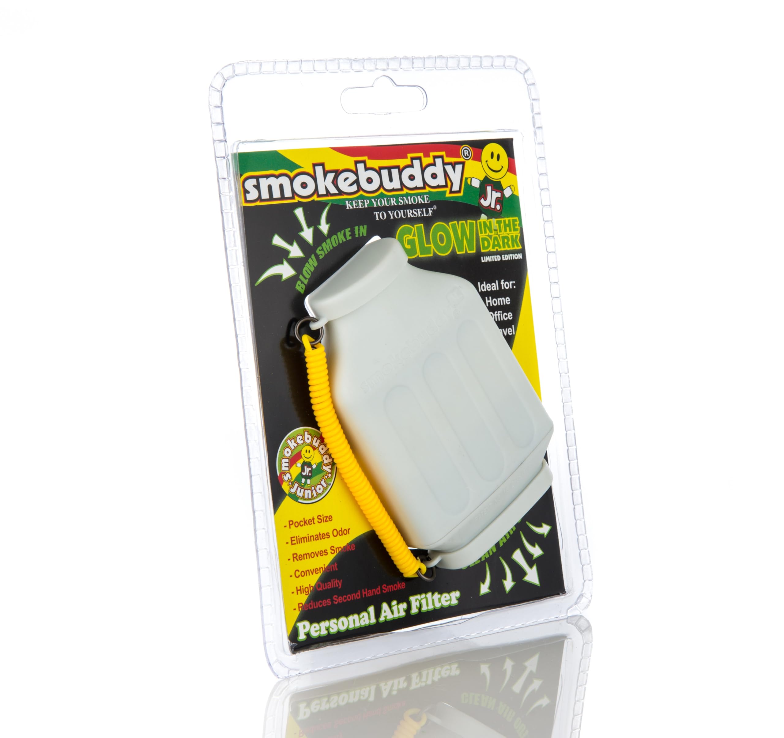 Smoke Buddy Junior Personal Air Filter, Glow White In Dark