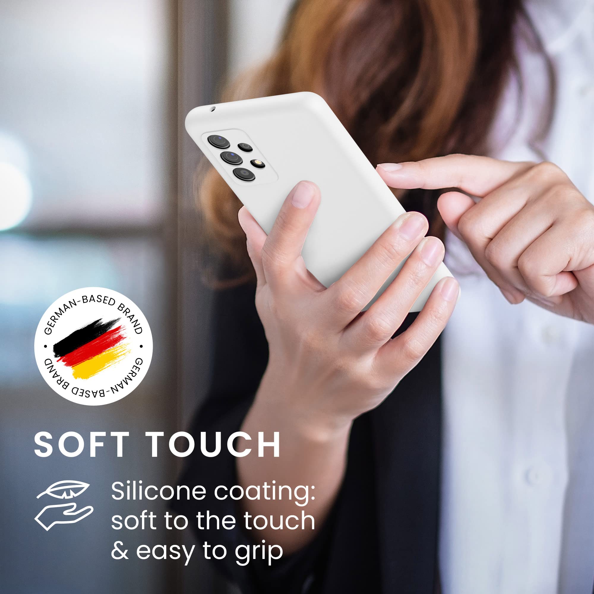 Kwmobile Case Compatible With Samsung Galaxy A52 / A52 5G / A52S 5G Case   Tpu Silicone Phone Cover With Soft Finish   White Mat