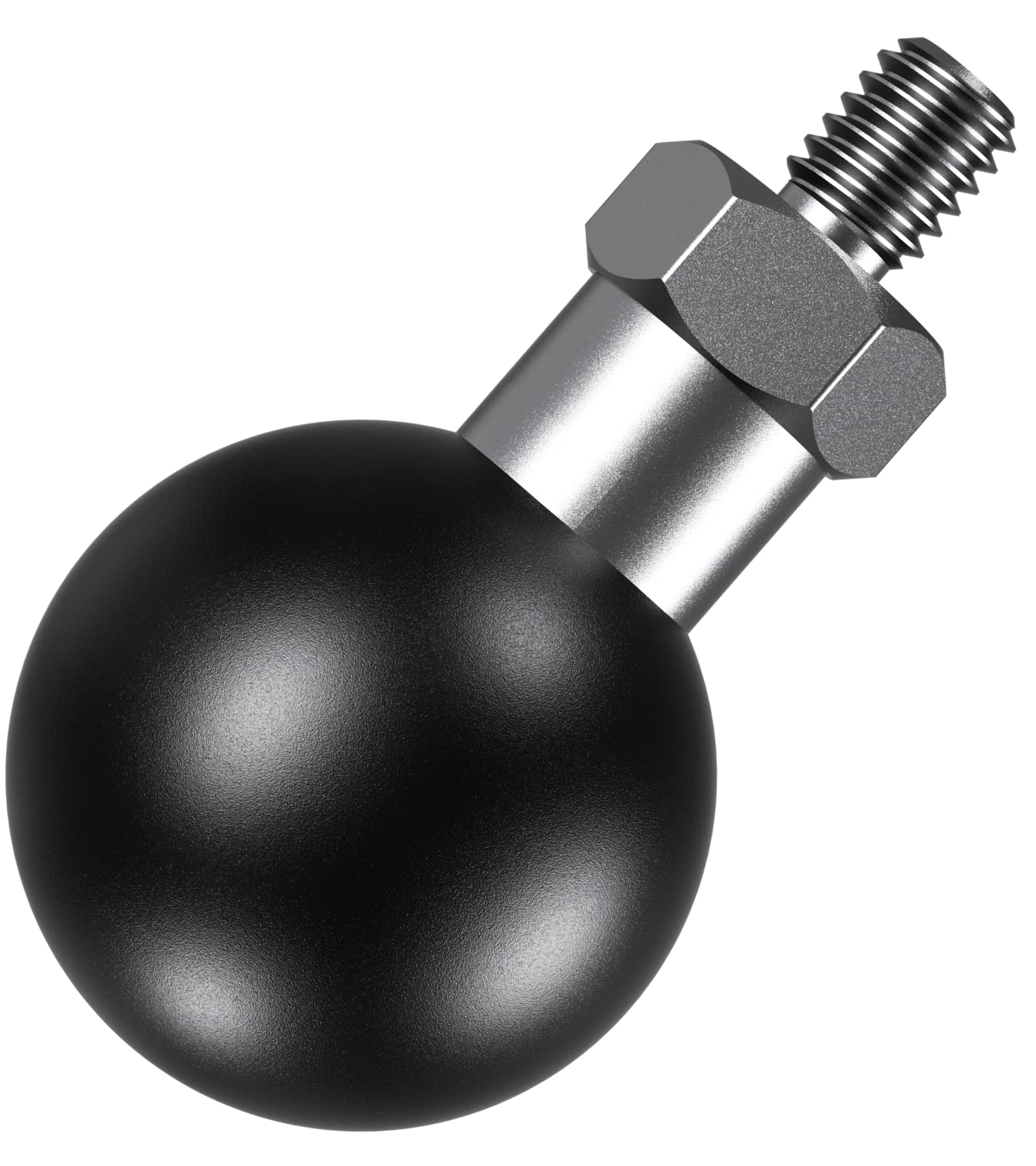 Brcovan 1'' Ball Adapter With M6 X 1.0 Threaded Post Compatible With Ram Mounts B Size 1 Inch Ball Double Socket Arm
