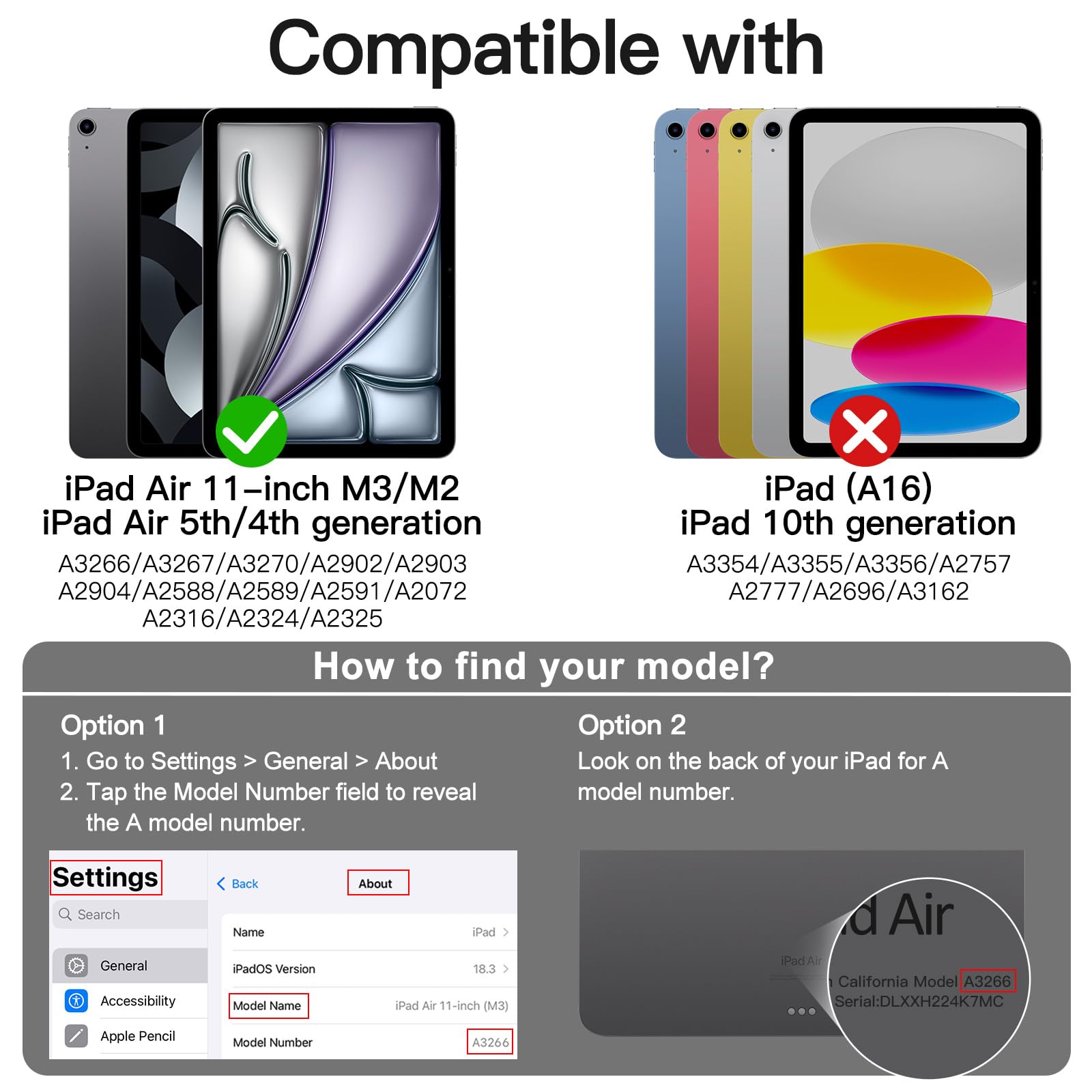 Jetech Case For Ipad Air 11-Inch M3/M2 (2025/2024), Ipad Air 5/4 (2022/2020 5Th/4Th Generation 10.9-Inch) With Pencil Holder, Sl