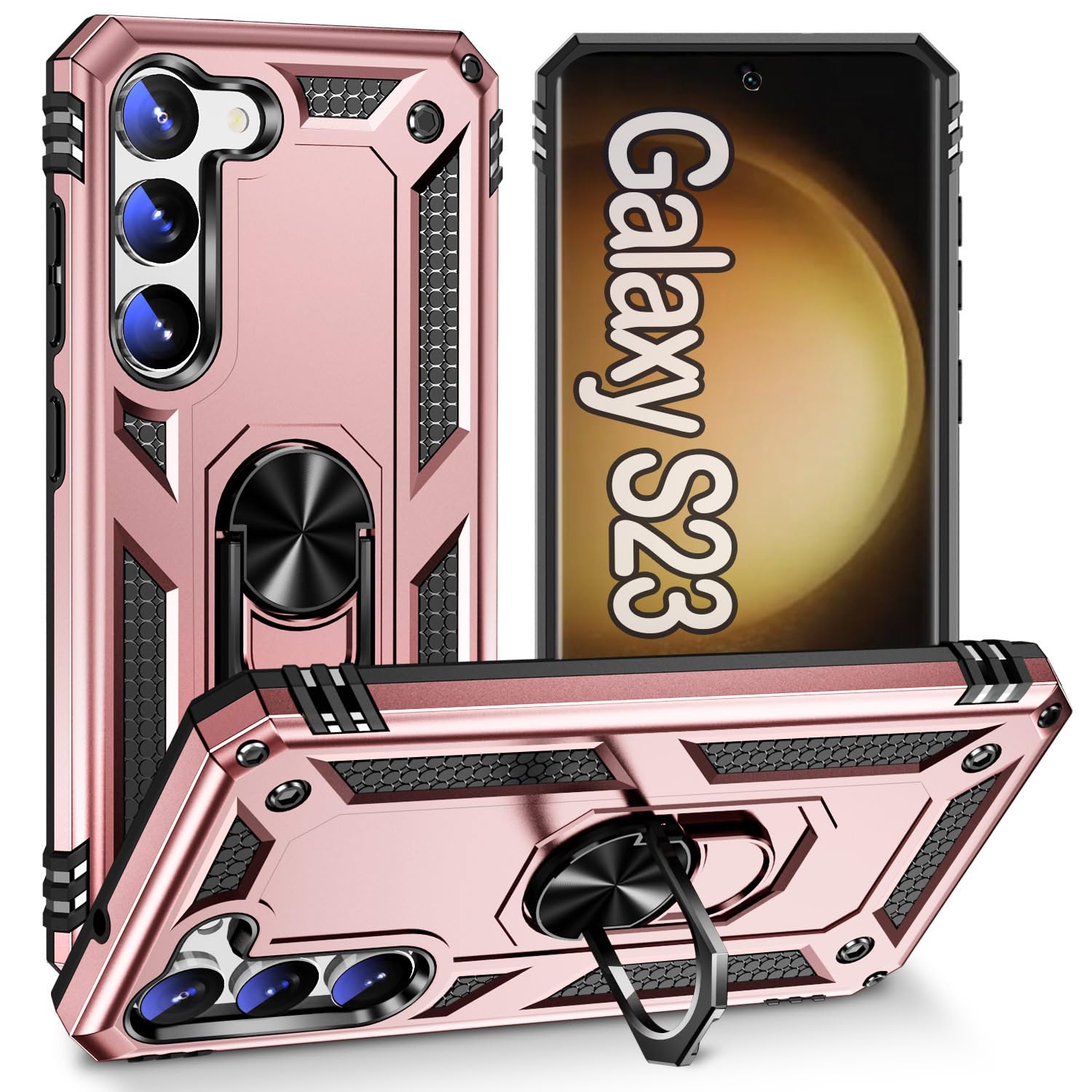 Zoeii For Samsung S23 Case,S23 Case,With 360