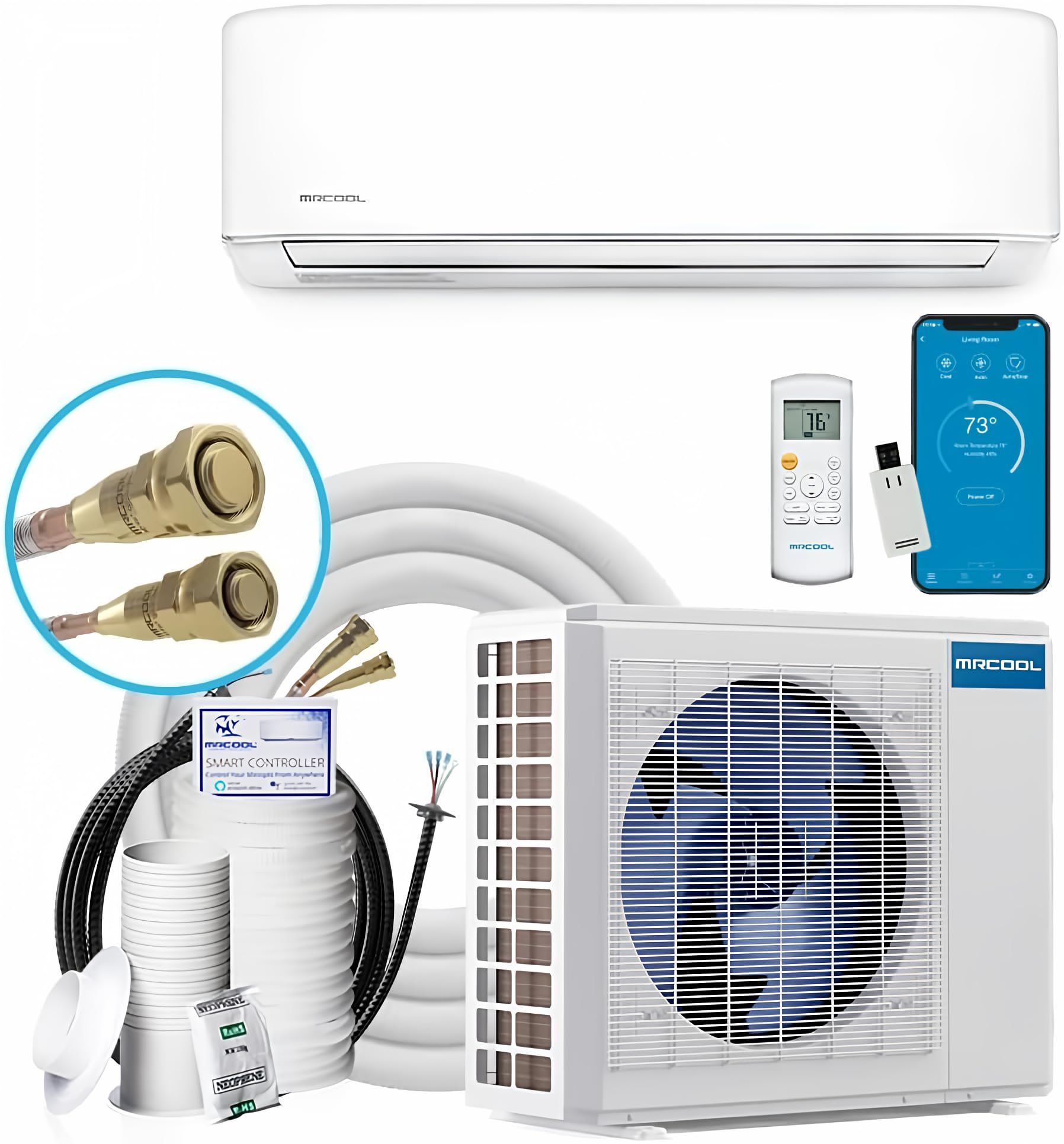 Mrcool Diy 24K Btu 4Th Gen 1 Zone 20.5 Seer Energy Star Ductless Mini Split Air Conditioner.