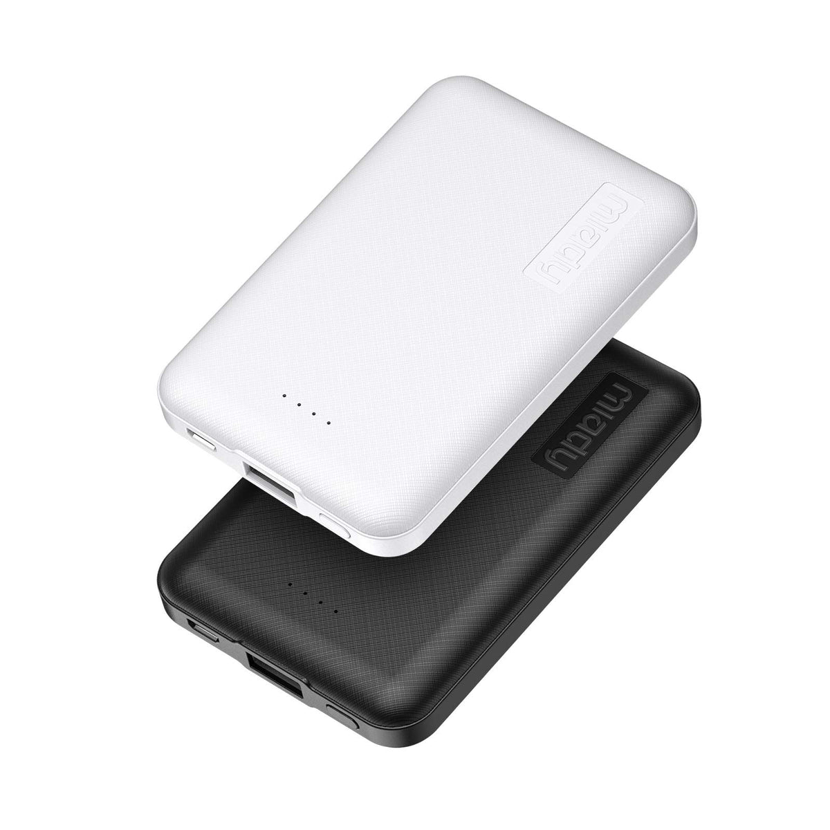 Miady 2 Pack 5000Mah Mini Portable Charger, Power Pack With 5V 2.4A Usb C Output, Power Bank Phone Charger For Iphone 15/14/13/12/... Series, Android Phones And Etc