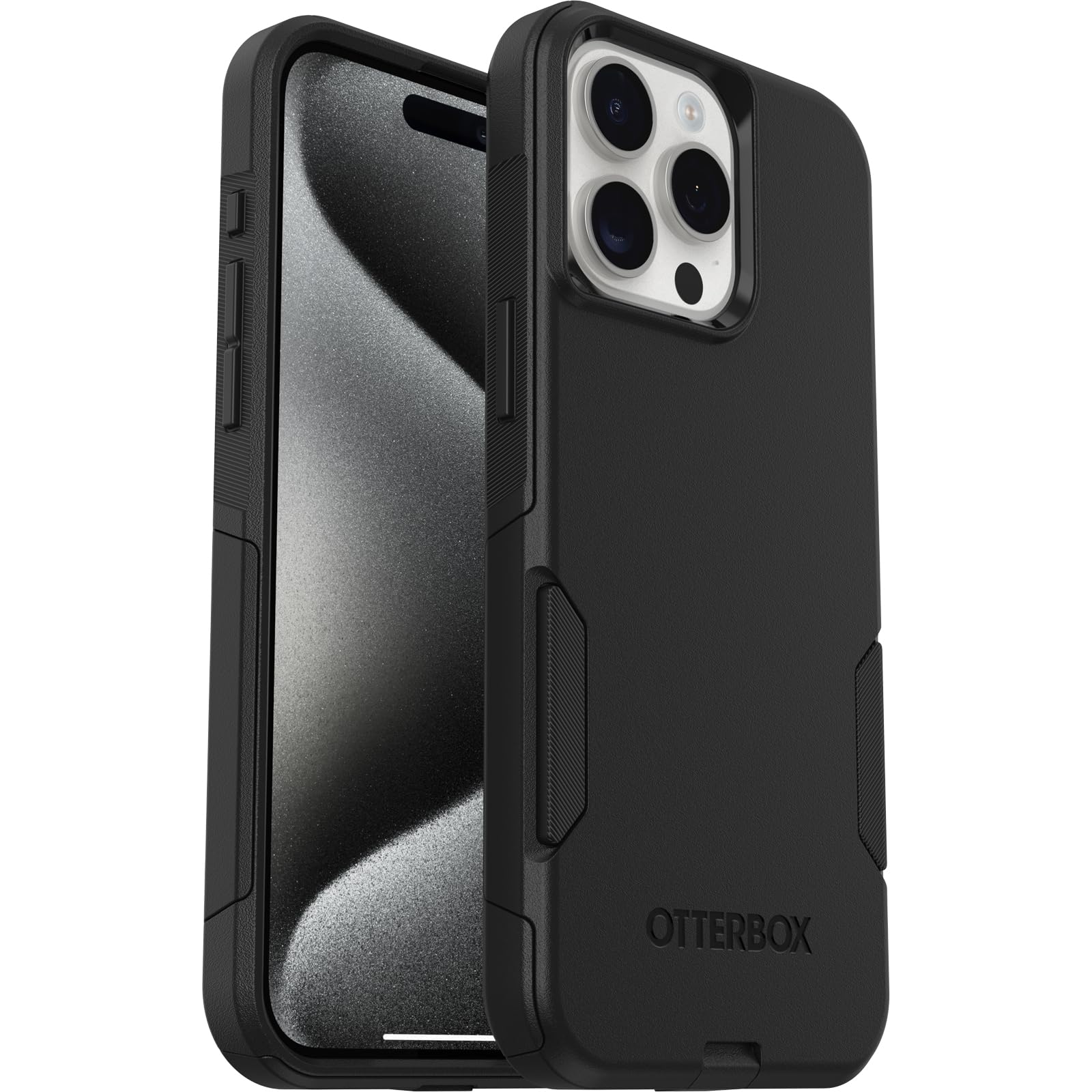 Otterbox Iphone 15 Pro Max (Only) Commuter Series Case   Black, Slim & Tough, Pocket Friendly, With Port Protection