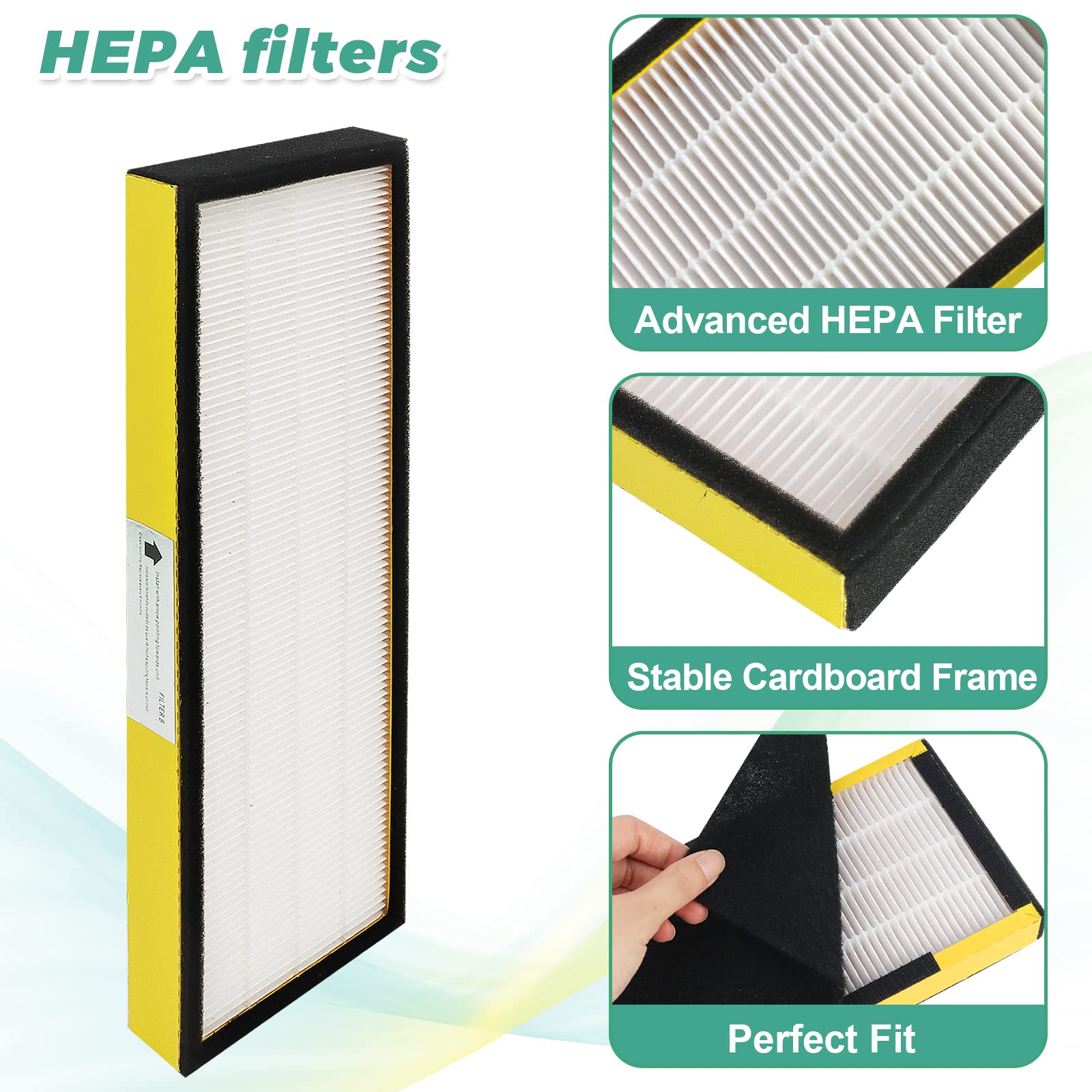 Flt4825 Hepa Filter B Replacement With Guardian Air Purifier Ac4825 Ac4825E Ac4300 Ac4800 Ac4900 Ac4850 By Techecook   2 X True