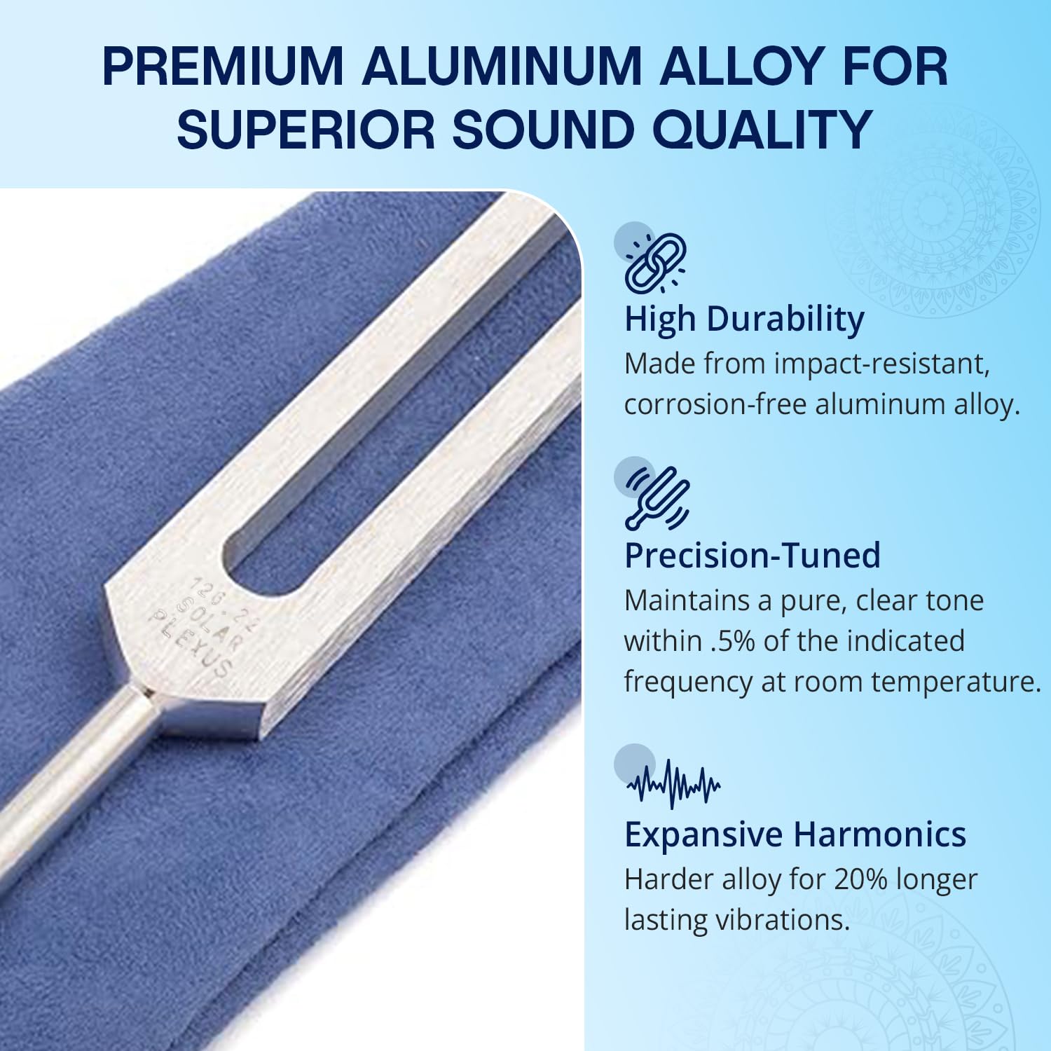 Chakra Tuning Forks Set For Healing - 7 Chakra Frequencies 126.22Hz To 221.23Hz | Precision-Machined Aluminum Alloy | Made In Us