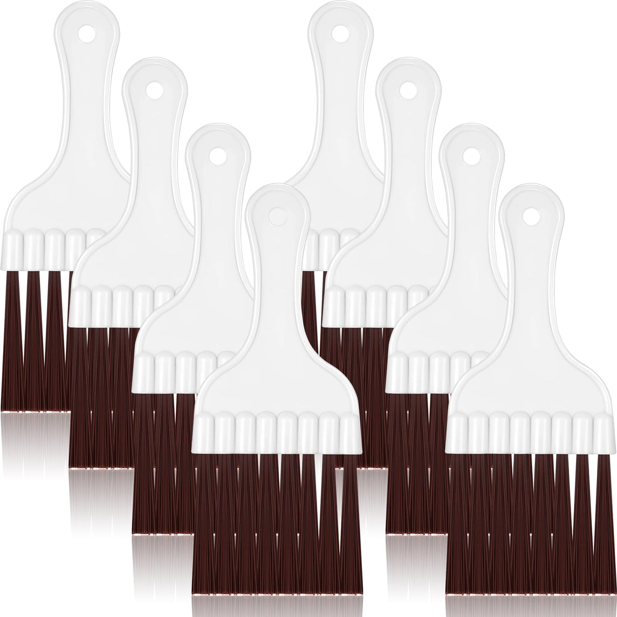 8 Packs Air Conditioner Condenser Cleaning Brush Refrigerator Coil Brush Hvac Coil Cleaner Brush Small Plastic Whisk Brush (Brow