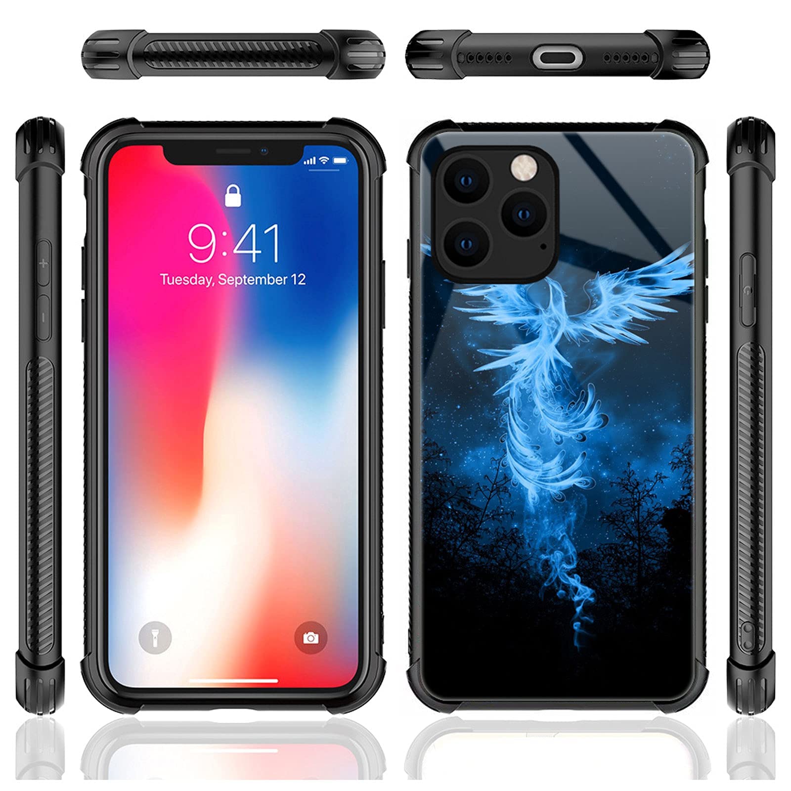 CARLOCA iPhone 13 Pro Max Phone Case Phoenix Graphic Shockproof Polycarbonate