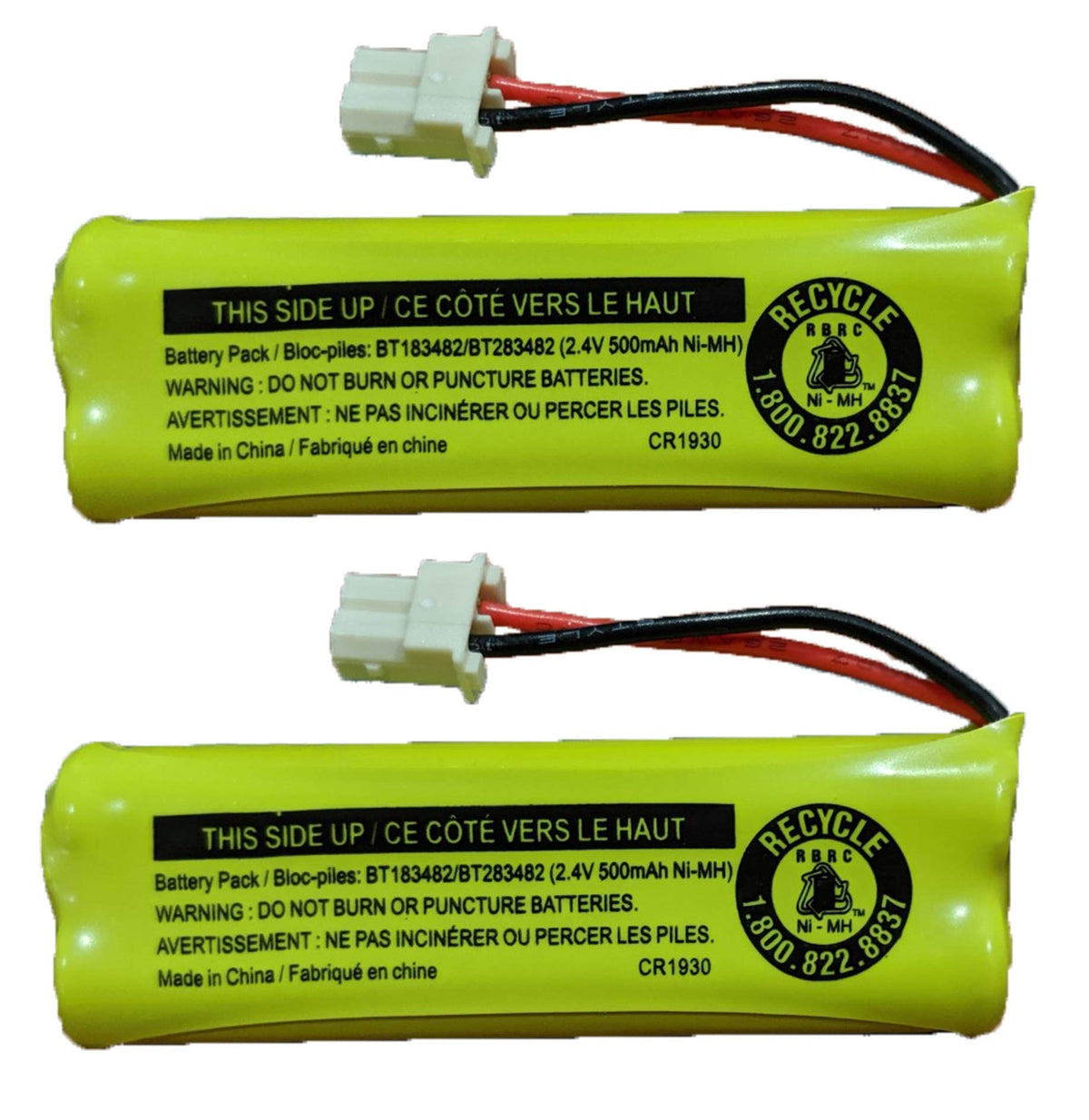 Justgreatdealz Battery Bt183482 Bt283482 For Vtech Cordless Telephones Cs6114 Cs6409 Cs6419 Ds6401 Ds6421 Ds6422 Ds6423 Ds6424 Ds6425 Ds6426 Ds6472 Ls6405 Ls6425 Ls6426 Ls6475 Ls6476 (2-Pack)