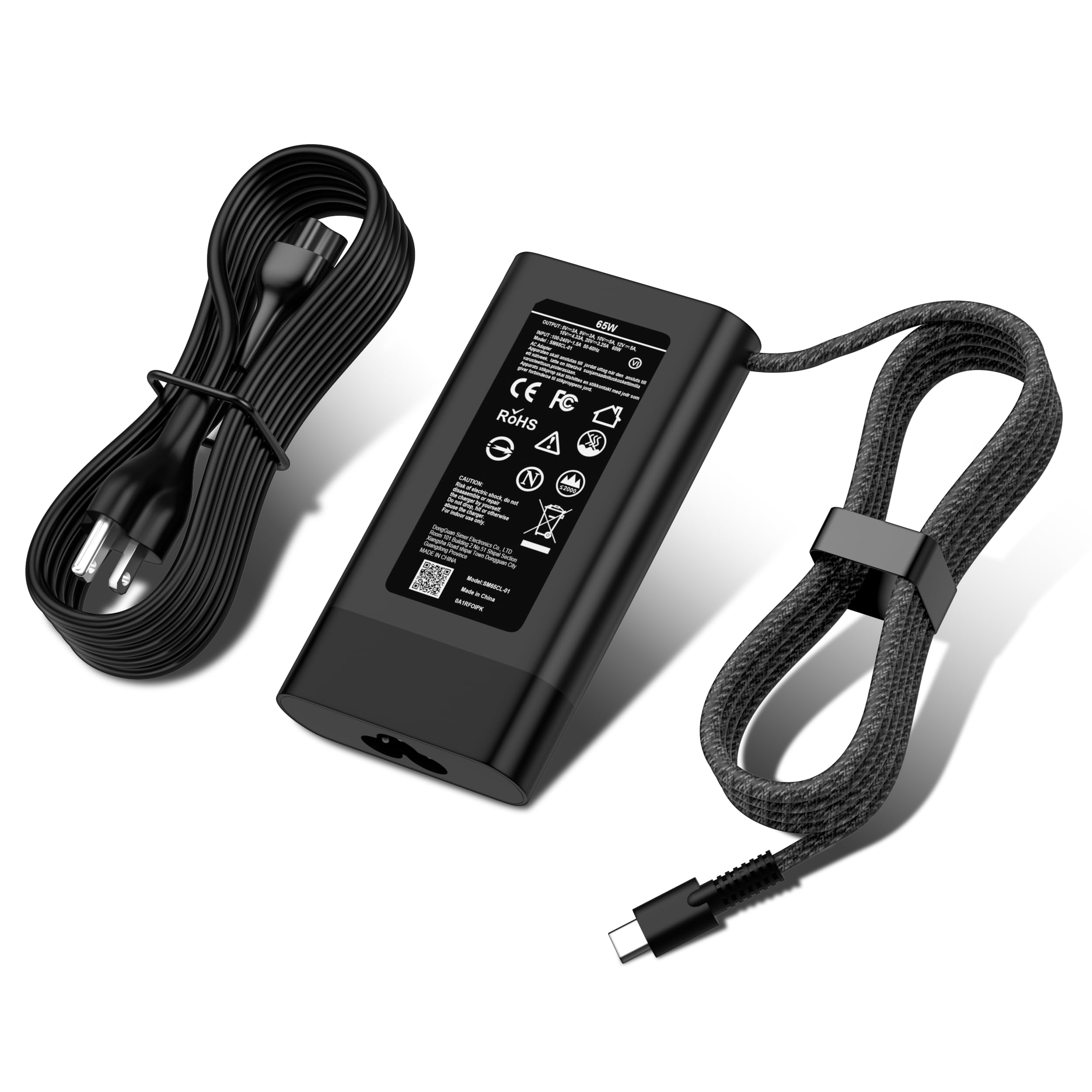 Tskybear 65W Laptop Charger Usb C Replacement For Hp Spectre/Spectre X360/Chromebook/Google Chromebook/Elitebook X360/Elite X2/Envy/Probook Travel Fast Charging Type C Ac Adapter Power Supply Cord