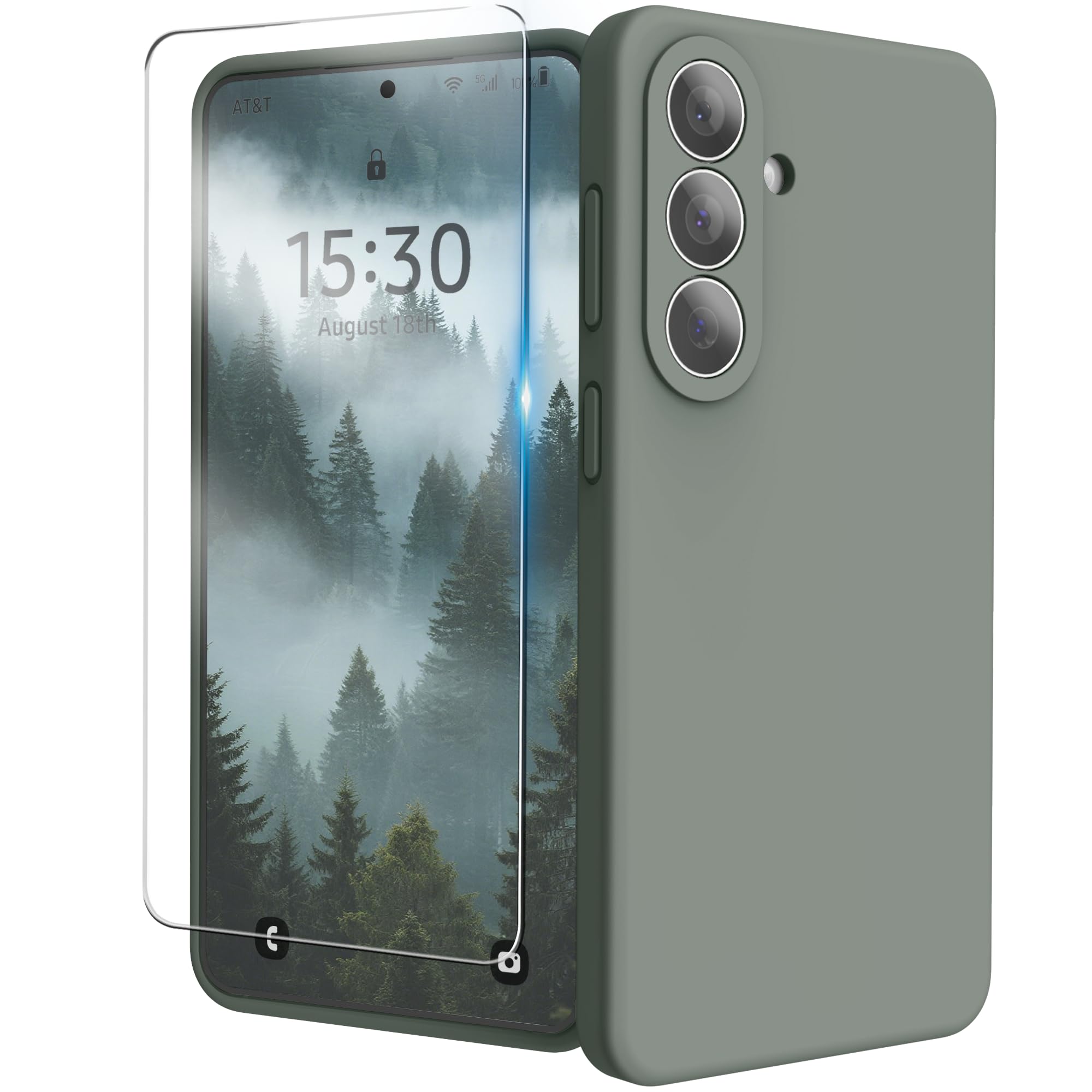 INGIDO for Samsung Galaxy S26 Plus Case, Liquid Silicone Cover with Camera Protection Anti-Scratch Soft Microfiber Lining Shockp