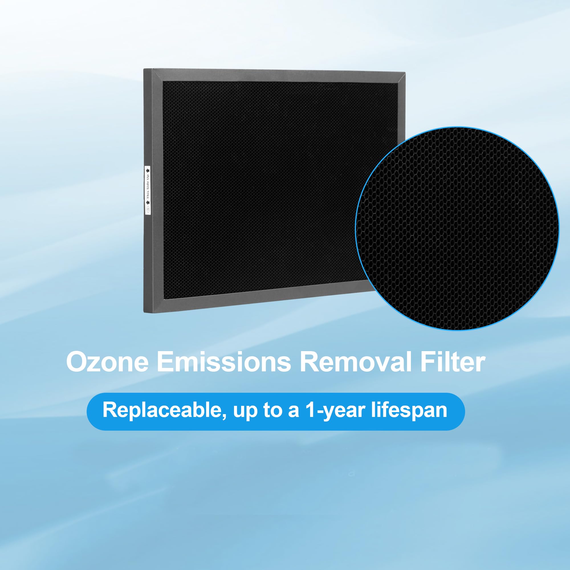 Replacement Filters Set Compatible With Nuwave Oxypure Models 47001, 47002, 47003, 47004 Air Puri Fier With 1Pcs Ss Pre Filter,