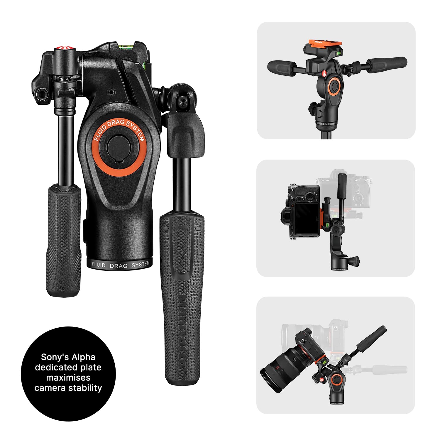 Manfrotto Befree Live Advanced 4 Section Aluminum Travel Tripod With 3 Way Fluid Head