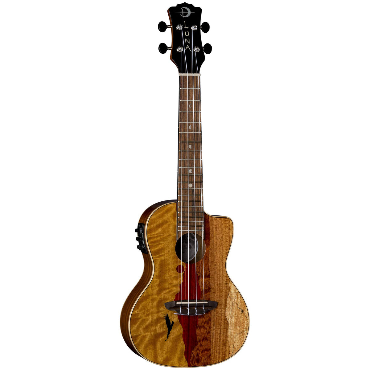 Luna Guitars Vista Eagle, 4-String Concert Acoustic/Electric Ukulele (UKEVISTAEAGLEC)