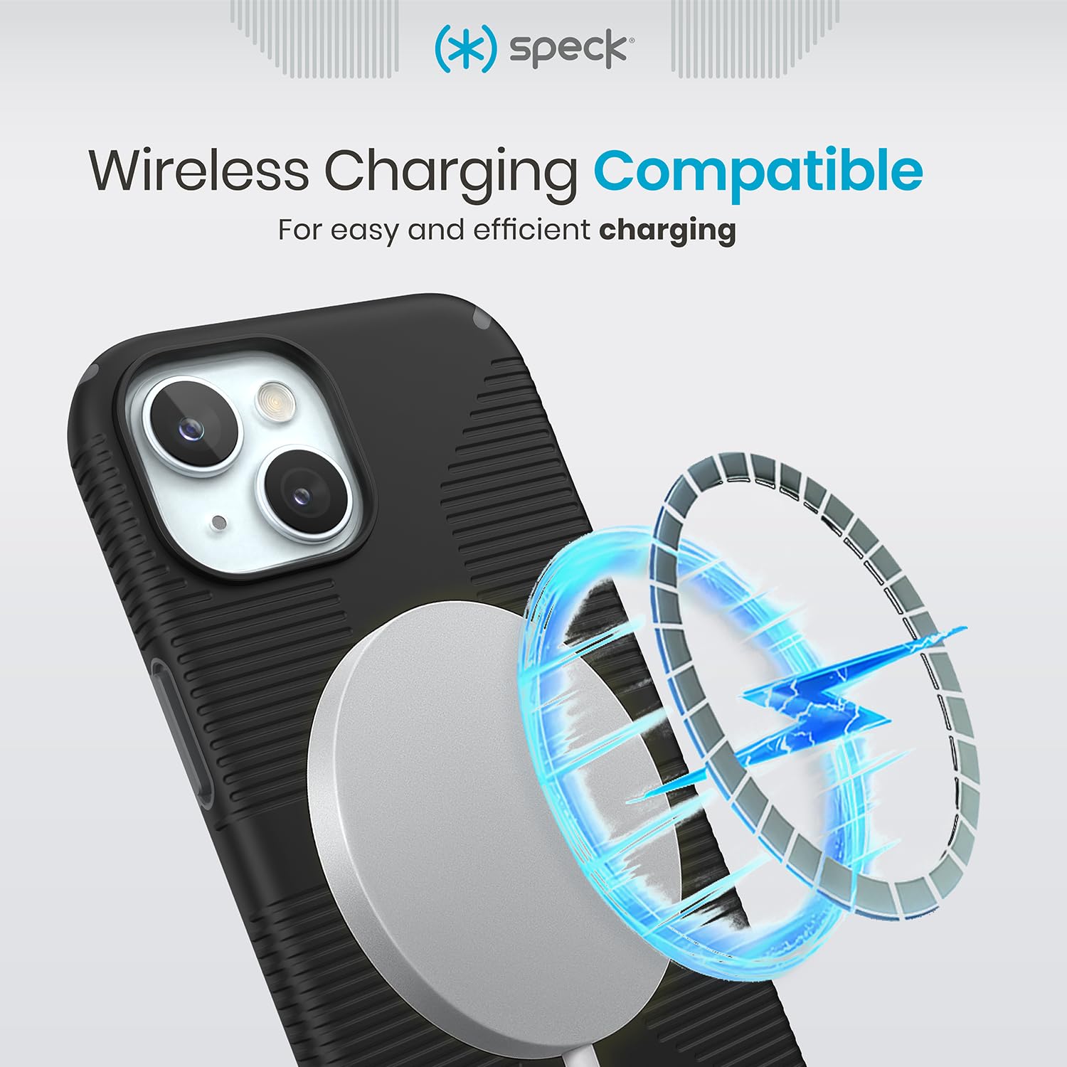 Speck Iphone 15 Case   Built For Magsafe, Drop Protection Grip   For Iphone 15 Iphone 14 & Iphone 13   Scratch Resistant, Soft T