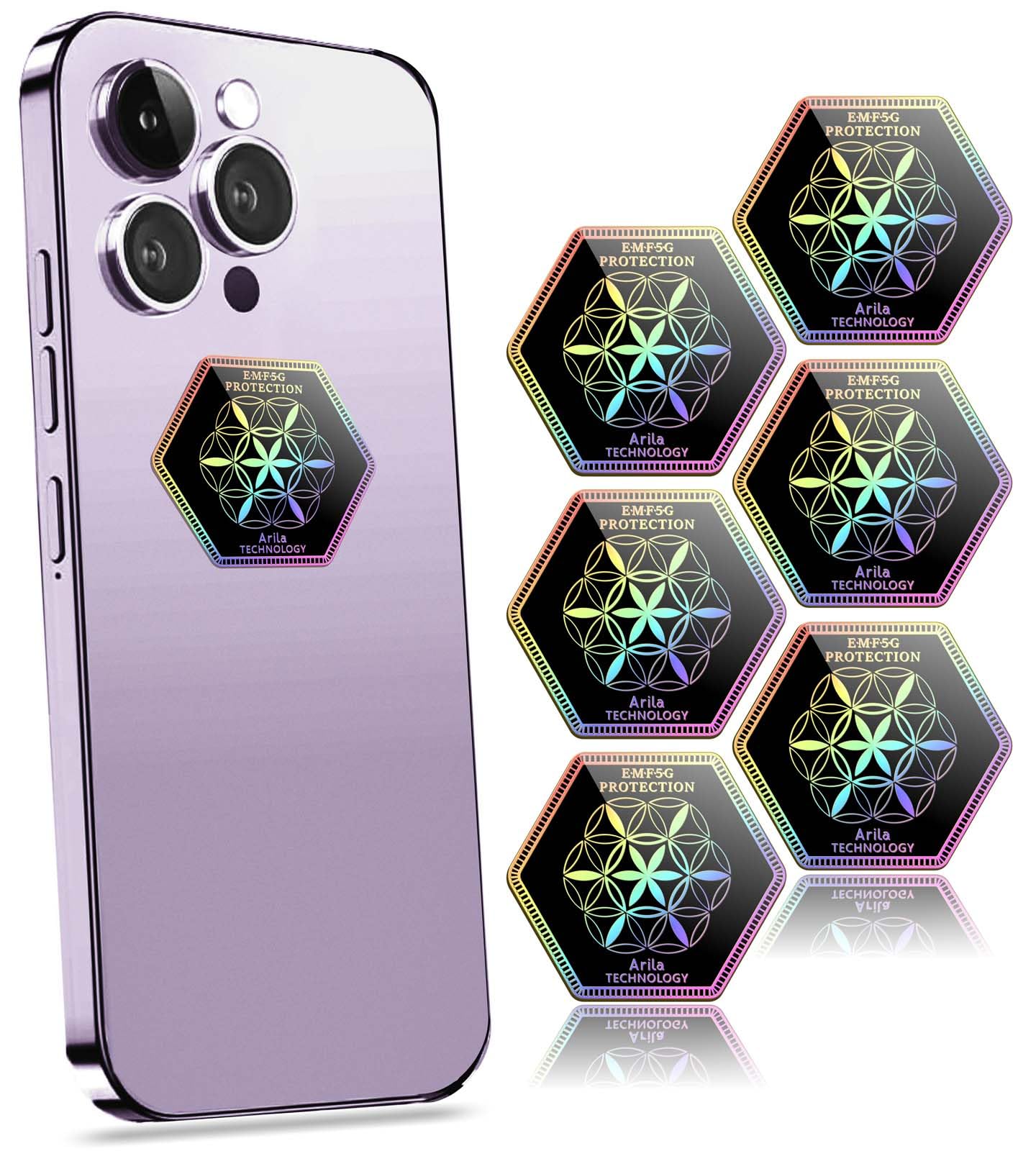 Stickers For Cell Phones//Tablets/Laptops/All Devices,Suitable For Anyone, Black(6 Pcs)