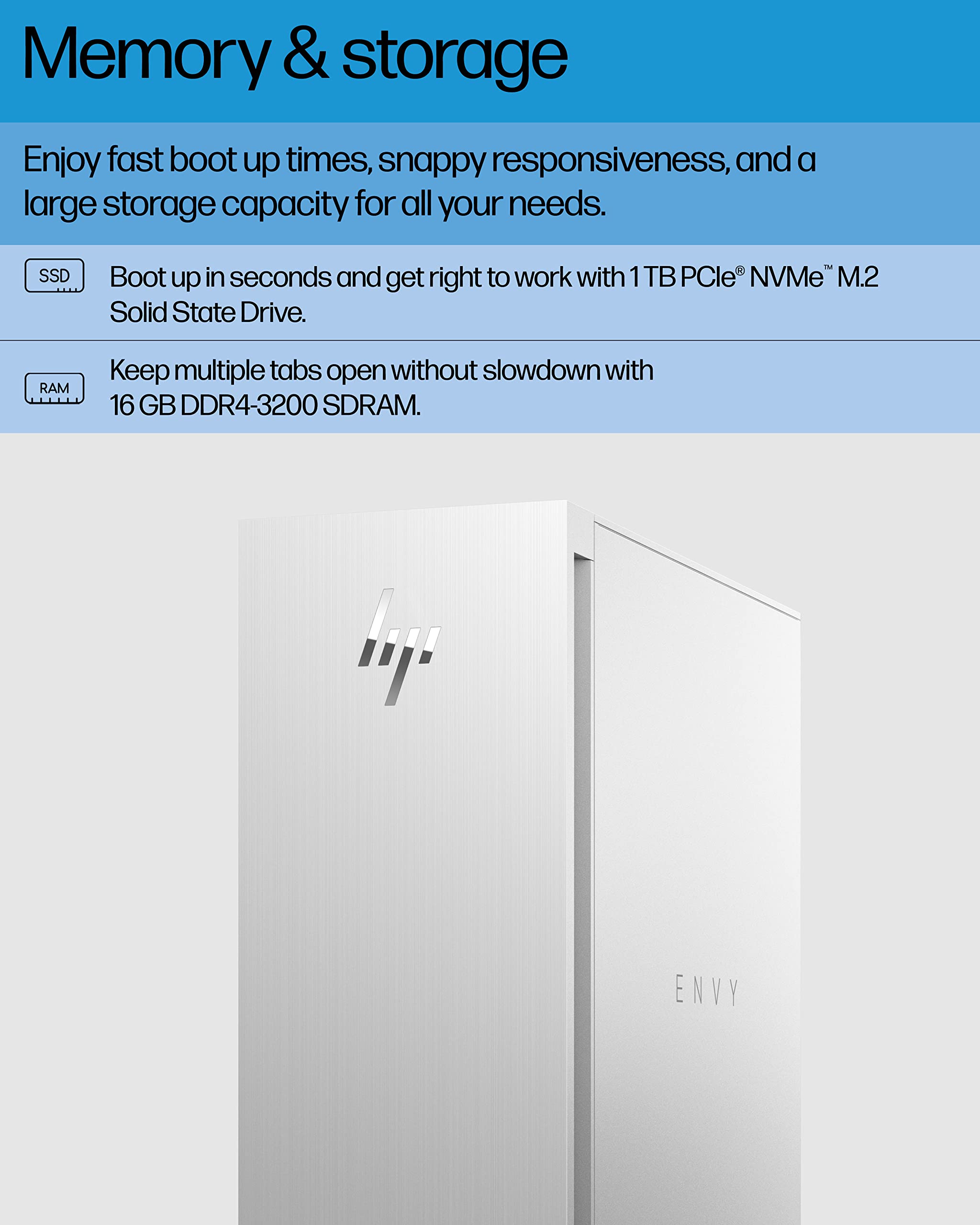 Hp Envy Desktop Bundle Pc, Nvidia Geforce Rtx 3070 Graphics,12Th Generation Intel Core I9 Processor, 16 Gb Sdram, 1 Tb Ssd, Wind