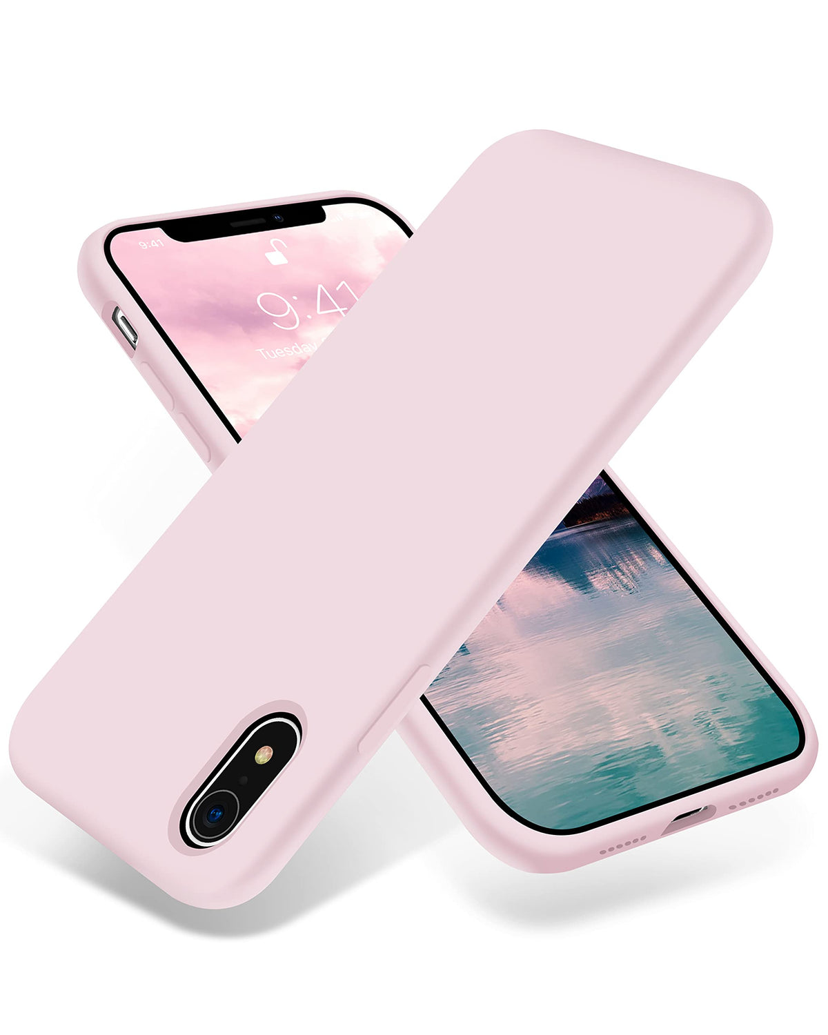 Otofly For Iphone Xr Case, [Silky And Soft Touch Series] Premium Soft Silicone Rubber Full-Body Protective Bumper Case Compatibl