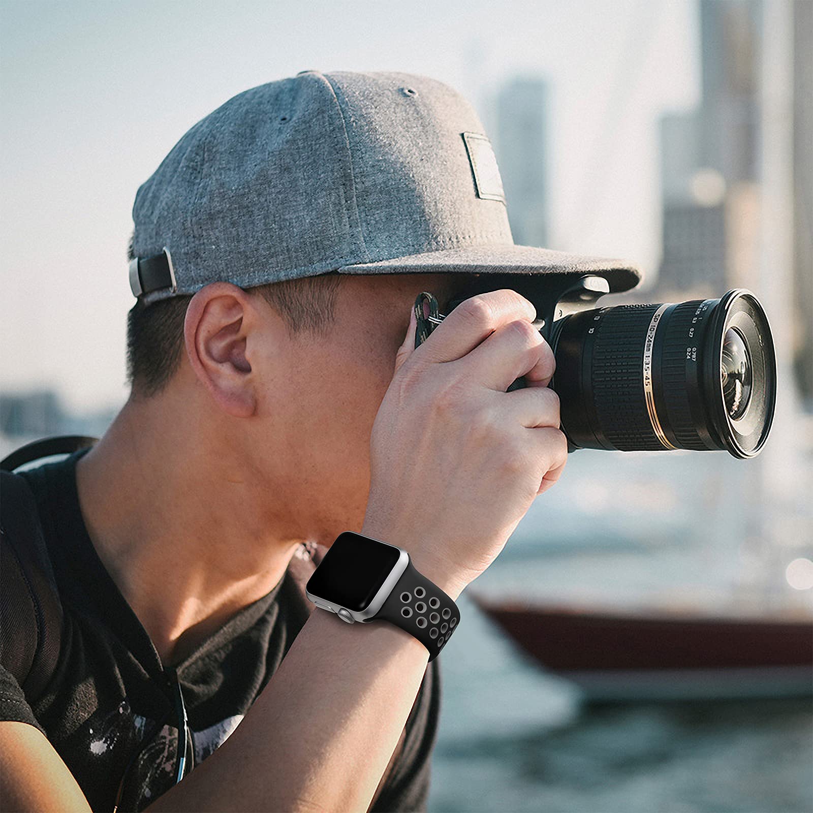 Lerobo Sport Bands Compatible With Apple Watch Band 40Mm 38Mm 41Mm,Stylish Breathable Soft Silicone Replacement Strap For Apple