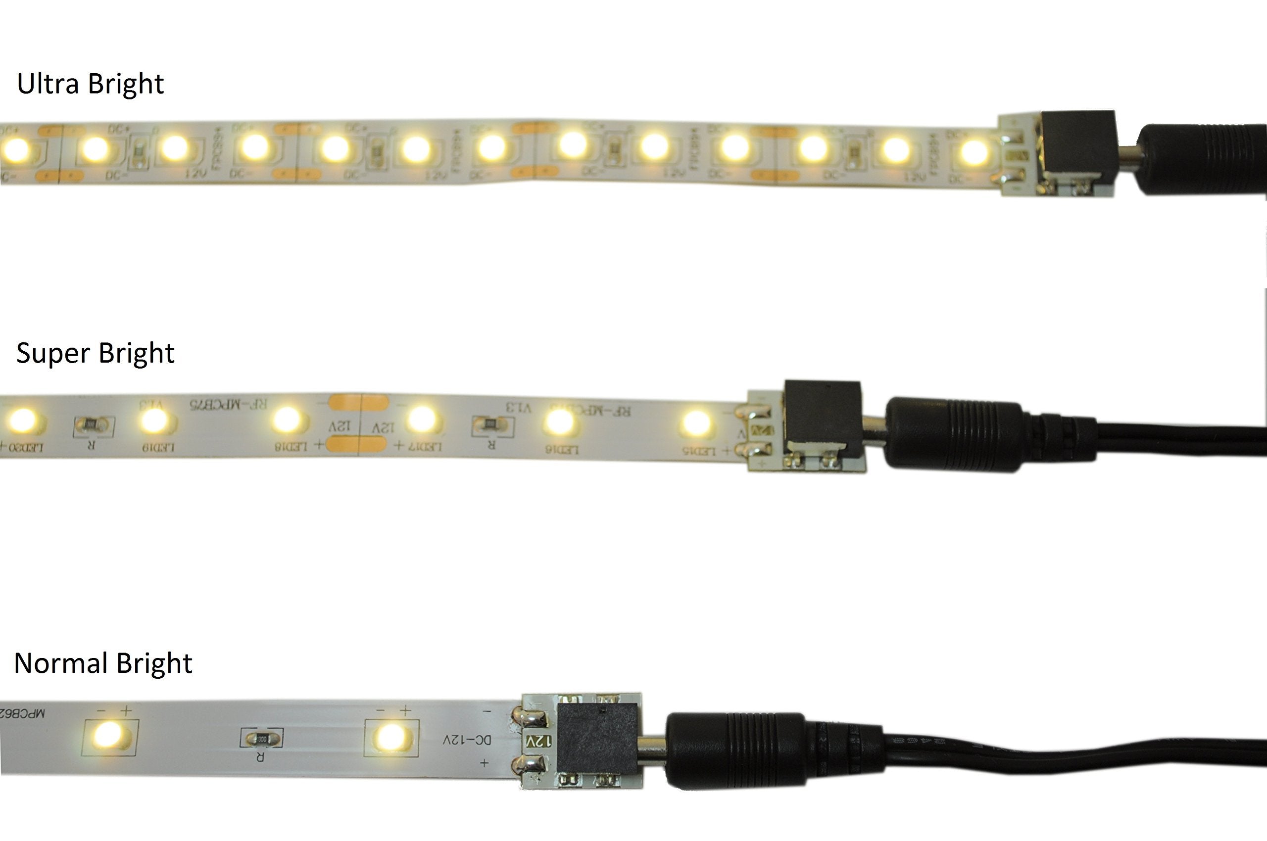 Inspired Led Cable Super Pack   Includes 10 Cables (4Inches 12Foot) With Clamps And Extenders