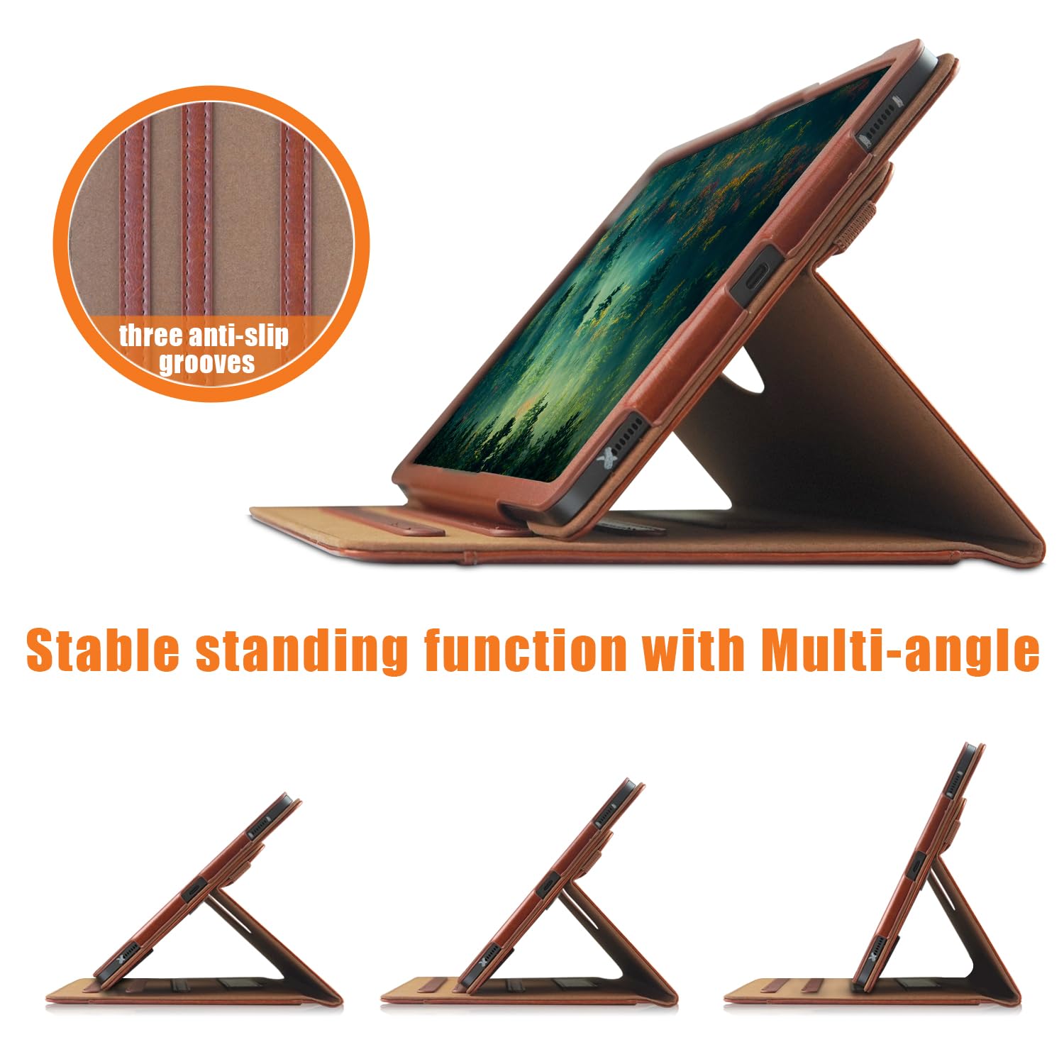 Yiernuo Case Compatible With Tablet Samsung Galaxy Tab S9 Fe Plus S9 Plus S8 Plus S7 Fe S7 Plus 12.4 Inch,Cover 360 Rotating Sta