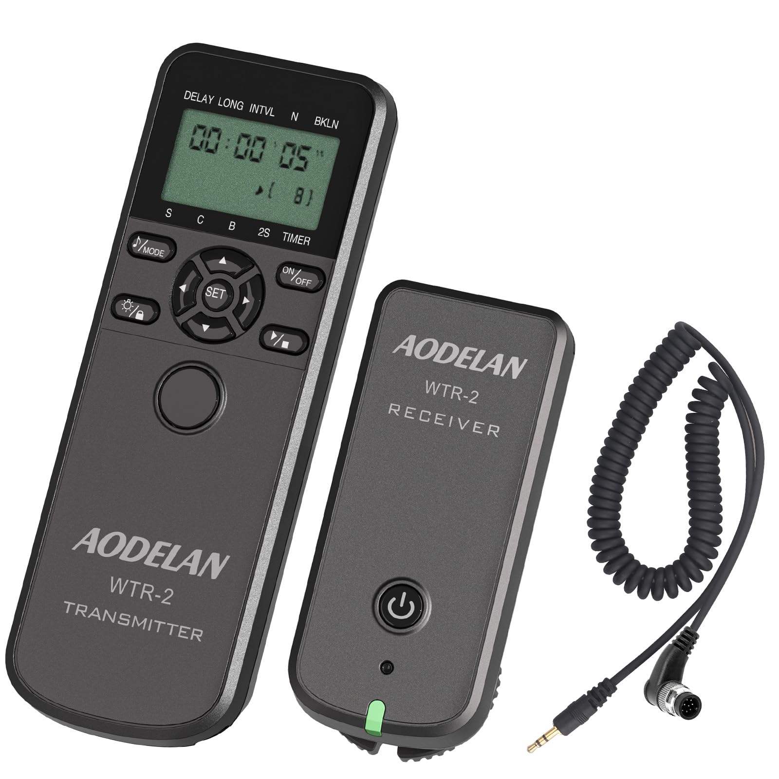 Aodelan Wireless Remote Control For Nikon Cameras, Timer Remote Shutter Release Cable For Nikon Z9 D5 D6 D800 D810 D850 ; Replac