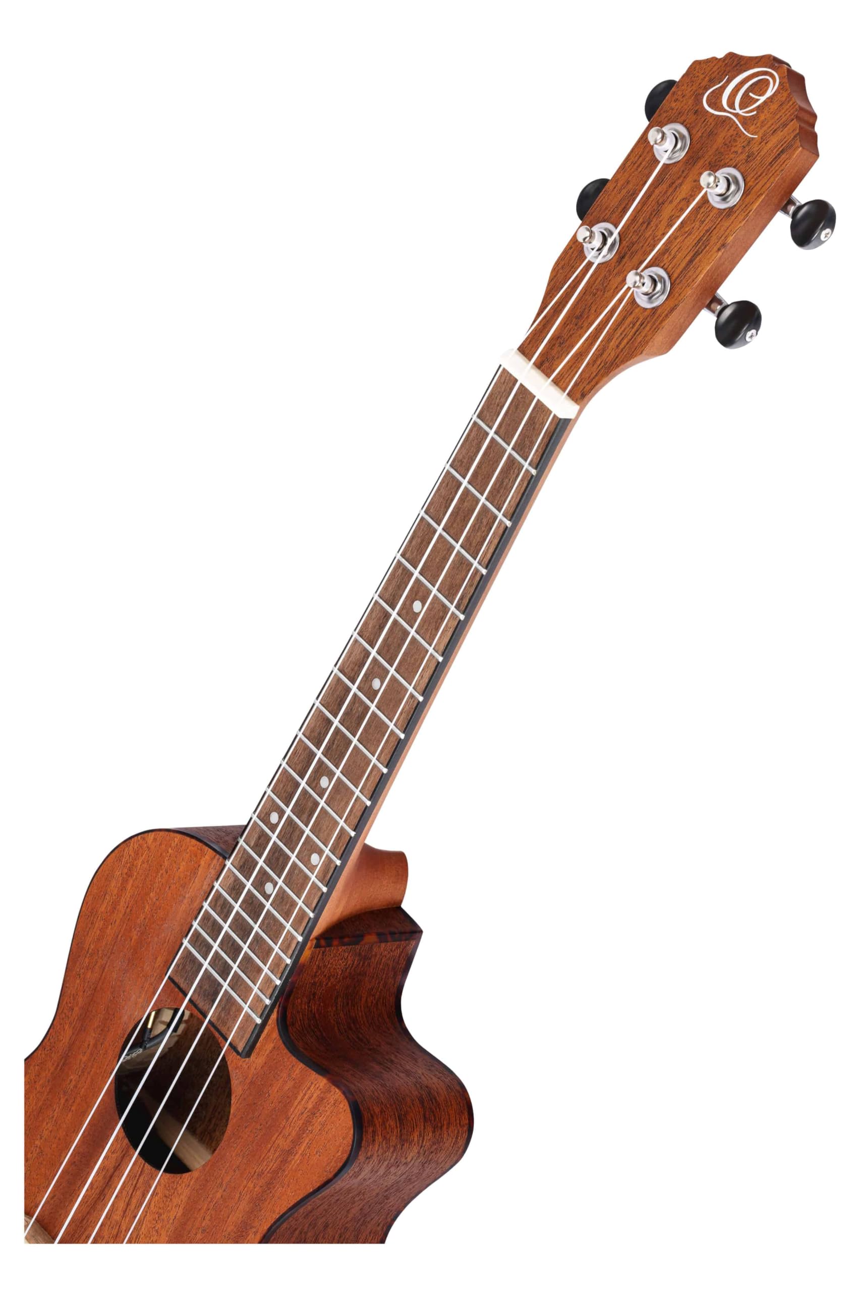 Ortega Guitars, 4-String Bonfire Series Concert Acoustic-Electric Ukulele, Right-Handed, (Ru5Mm-Ce)