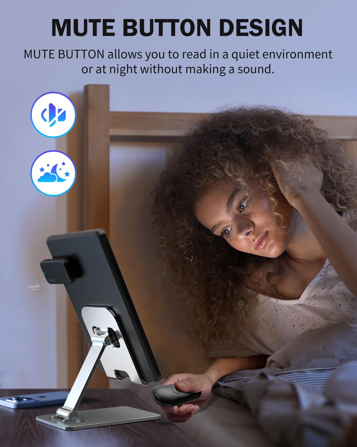 Unibitri Rf Remote Control Page Turner For Kindle Paperwhite Kobo Ereaders, Remote Page Turner For Phone Ipad Ios Android Tablet