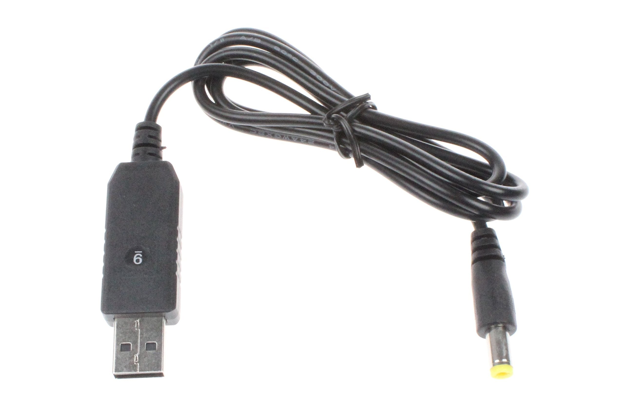 Noyito Dc To Dc Usb 5V To 9V Dc Jack 5.5Mm X 2.1 2.5Mm Boost Power Module Converter Cable Usb Boost Cable 3.2 Ft (Pack Of 2)