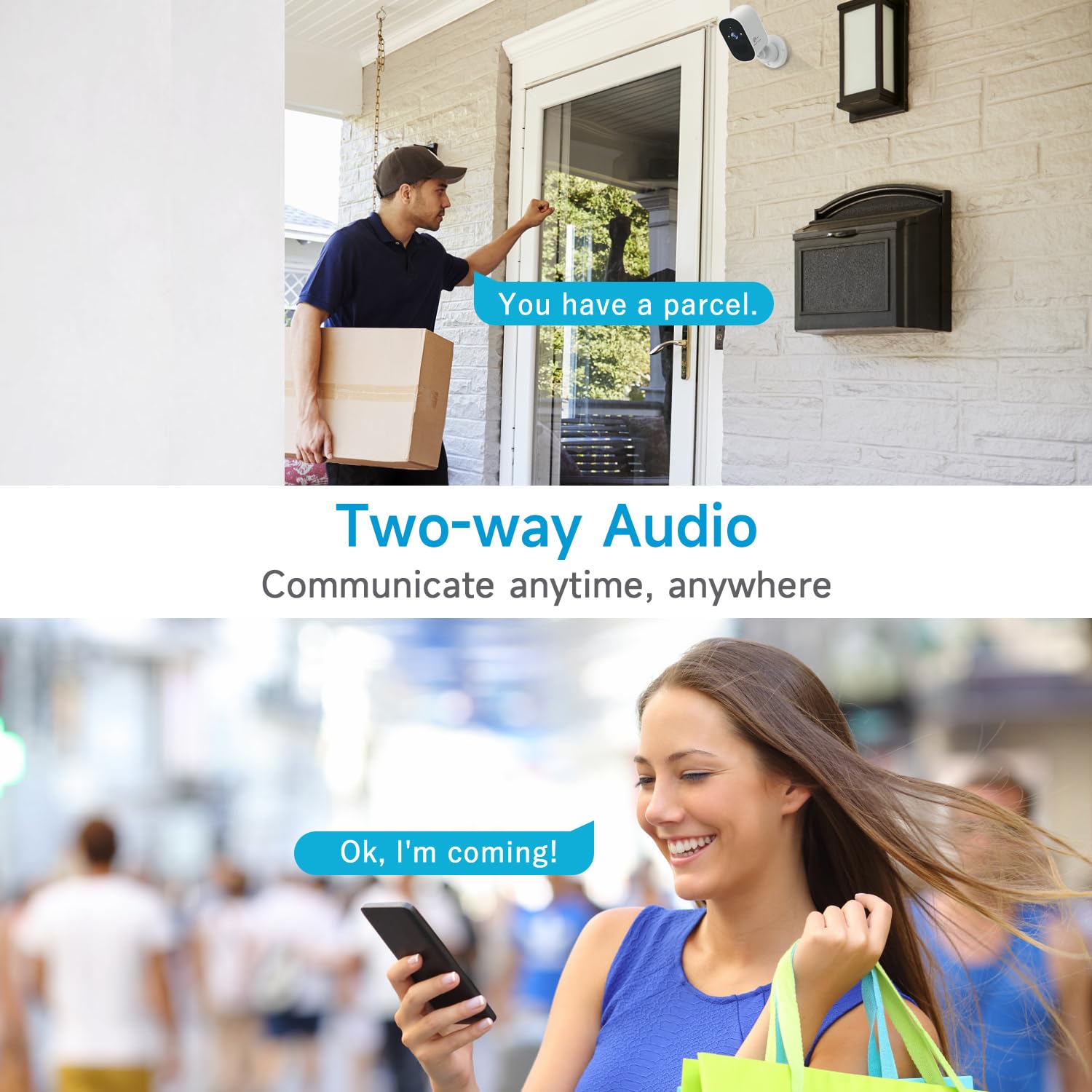 Xvim 1080P 3Pack Solar Camera Outdoor Wireless, Battery Powered Camera Wireless Outdoor, 2.4Ghz Wifi, Color Night Vision, Ai Detection, Sd/Cloud