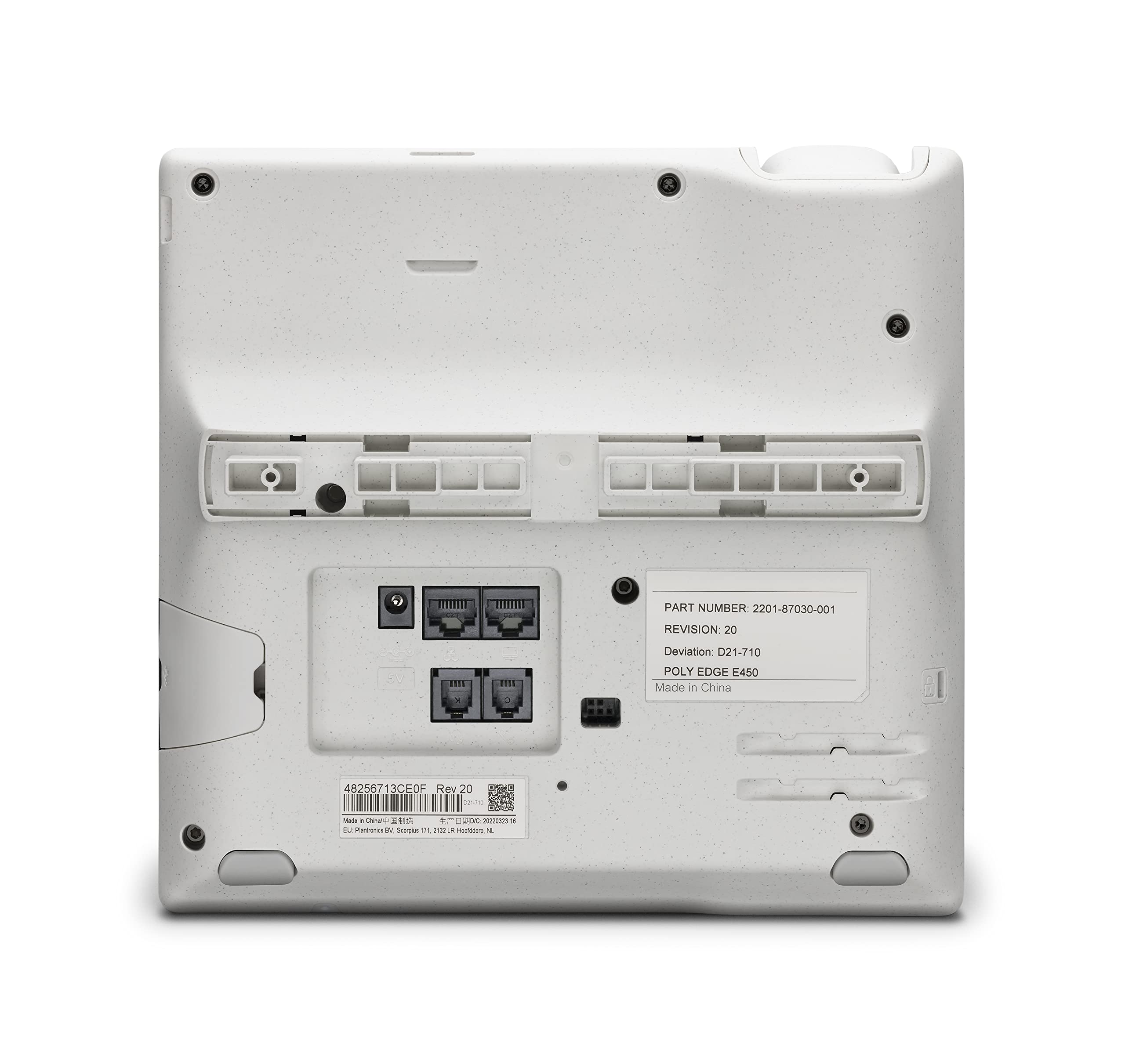 Poly Edge E450 Ip Desk Phones (Plantronics + Polycom) - Easy To Install With Included Wi-Fi - 8-Line Keys Supporting Up To 32 Li