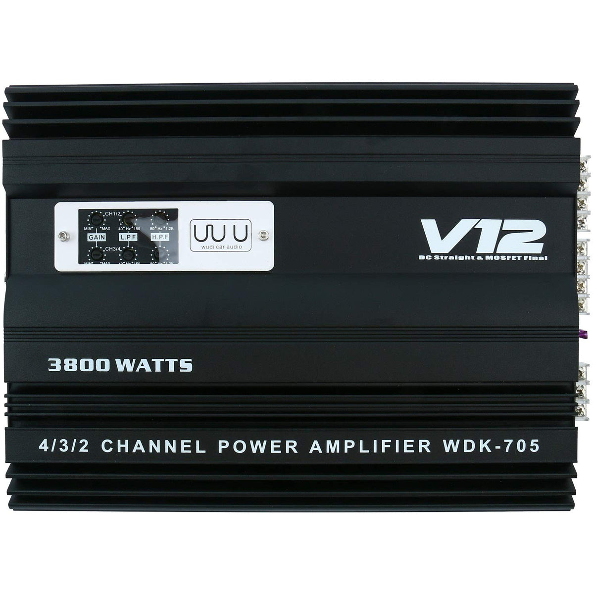 4 Channel High Power Amplifier   Slim Stereo 4 Channel Car Audio Stereo Amplifier Amp 4Ohm