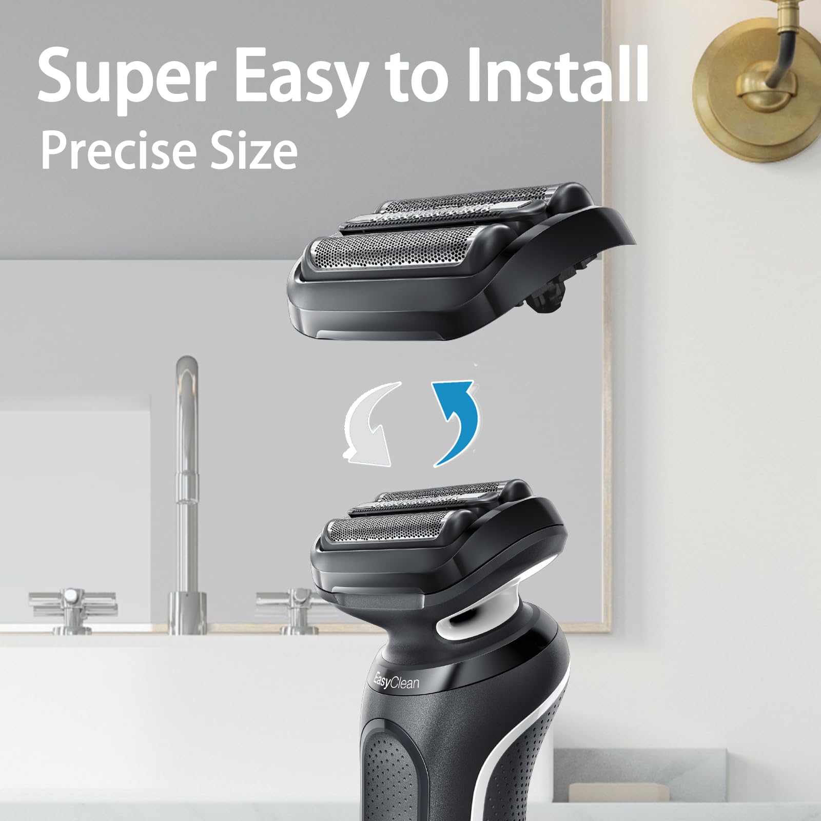 Frasam 53B Series 5 Series 6 Shaving Replacement Heads For Braun S5 S6 Eletric Shavers (New Gens), Compatible With Braun 6020S,