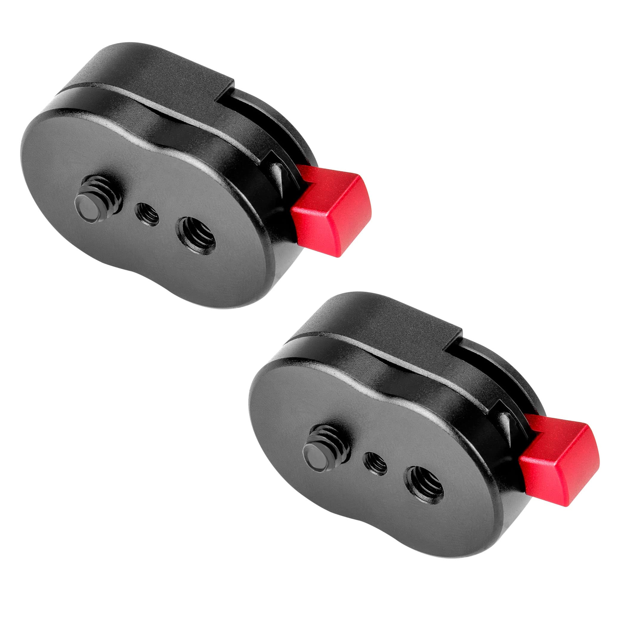 Koolehaoda Mini Quick Release Plate System With 1/4' Screw For Camera Tripod, Gimbal, Monopods,Video Monitors, Magic Arm, Flash Bracket, Stabilizer  (2Packs Pu 30C)