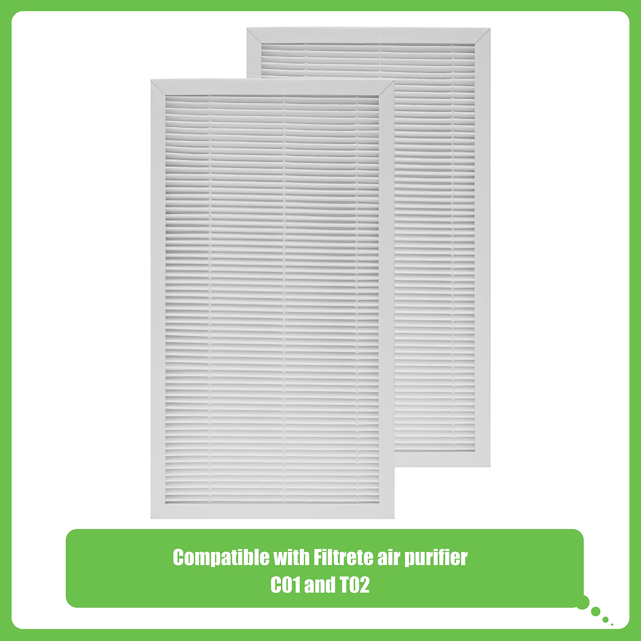 Hichoryer F1 Filter Allergen Reduction, Replacement Filter Compatible With Filtrete C01 T02 Room Air Purifier Fap C01 F1 And Fap