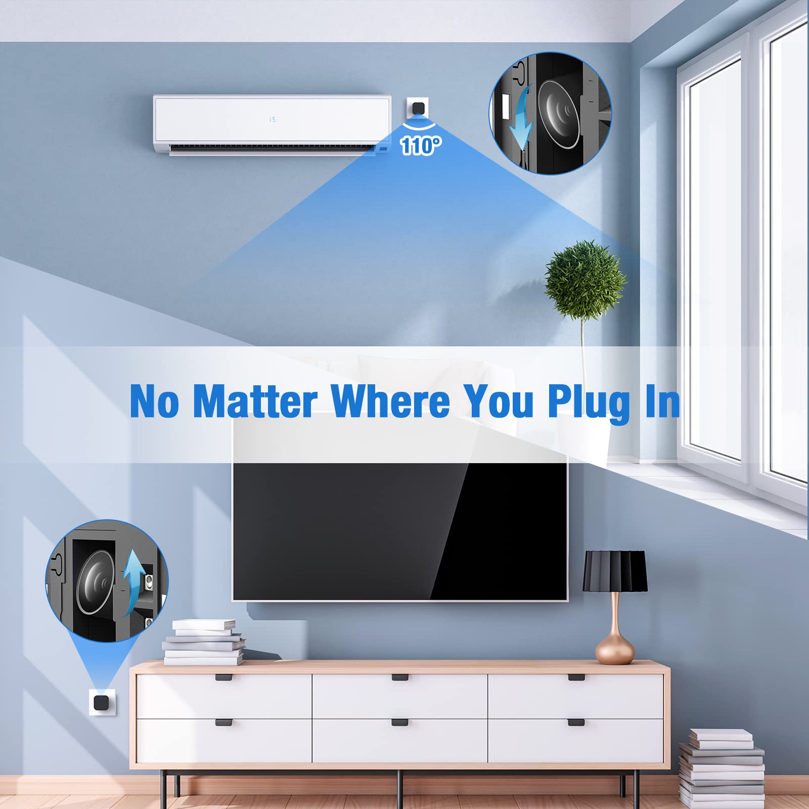 Lizvie Usb C Cameras Charger 170 Wide Angle Charger Camera With Free App/Night Vision/Motion Detection/App Remote Control/Fast C