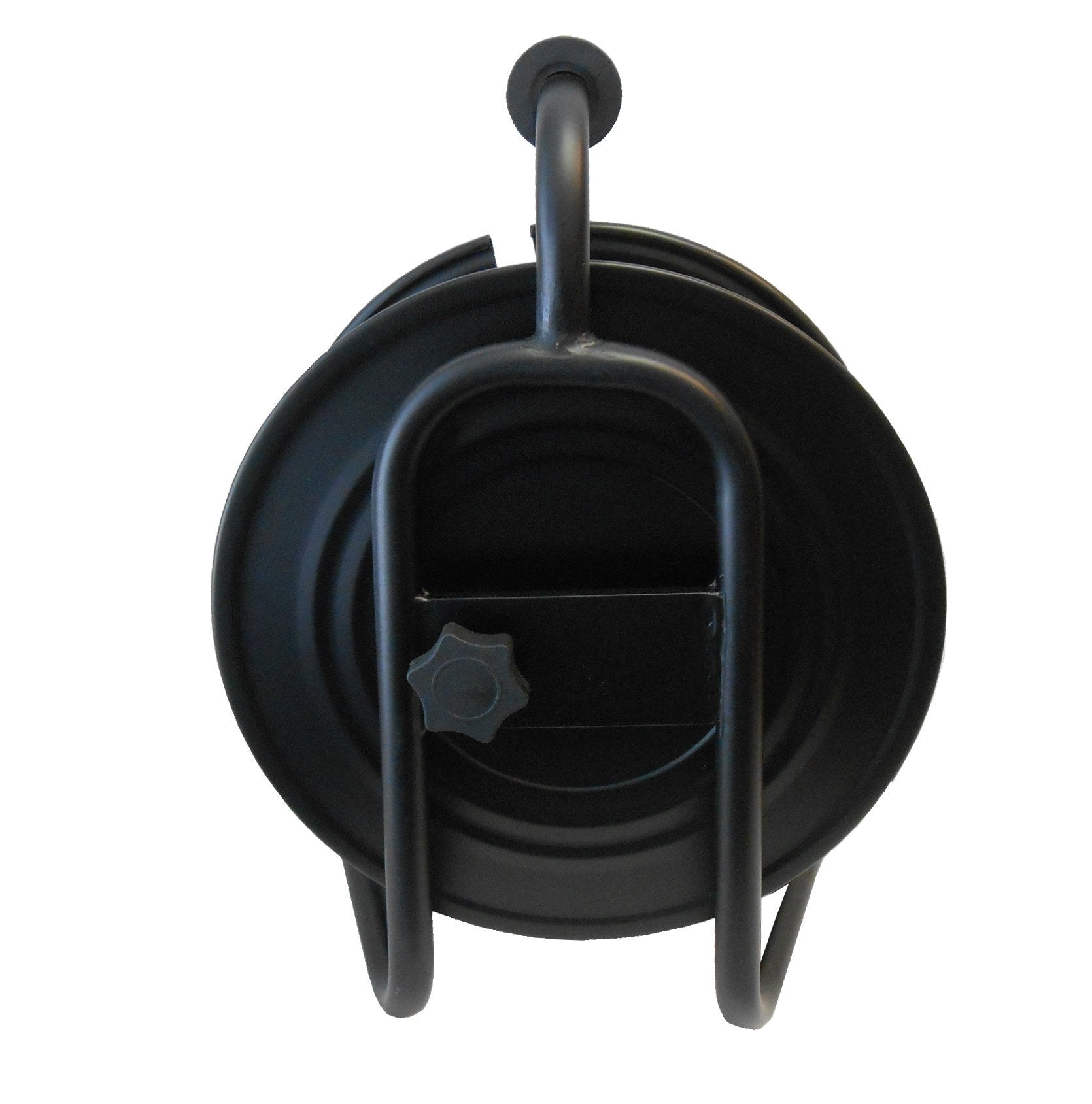 AUDIO 2000'S ADC271B Heavy-Duty Portable Steel Cable Reel Black 722ft Capacity