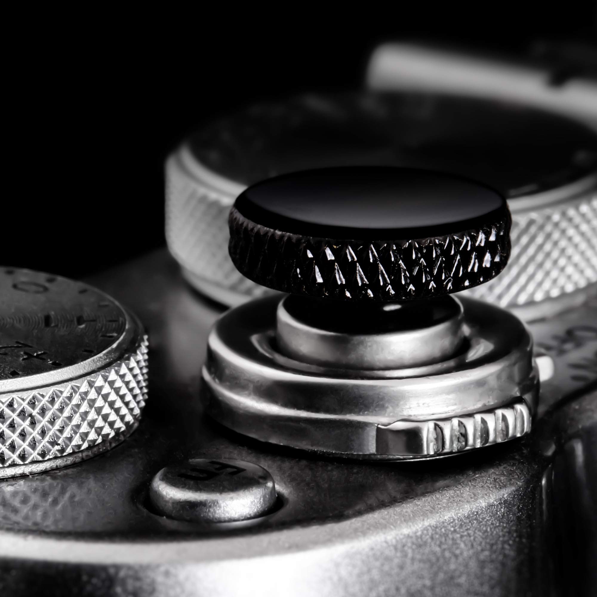 Camera Shutter Button (2 Pack/Black) Upscale And Delicate Soft Shutter Release Button