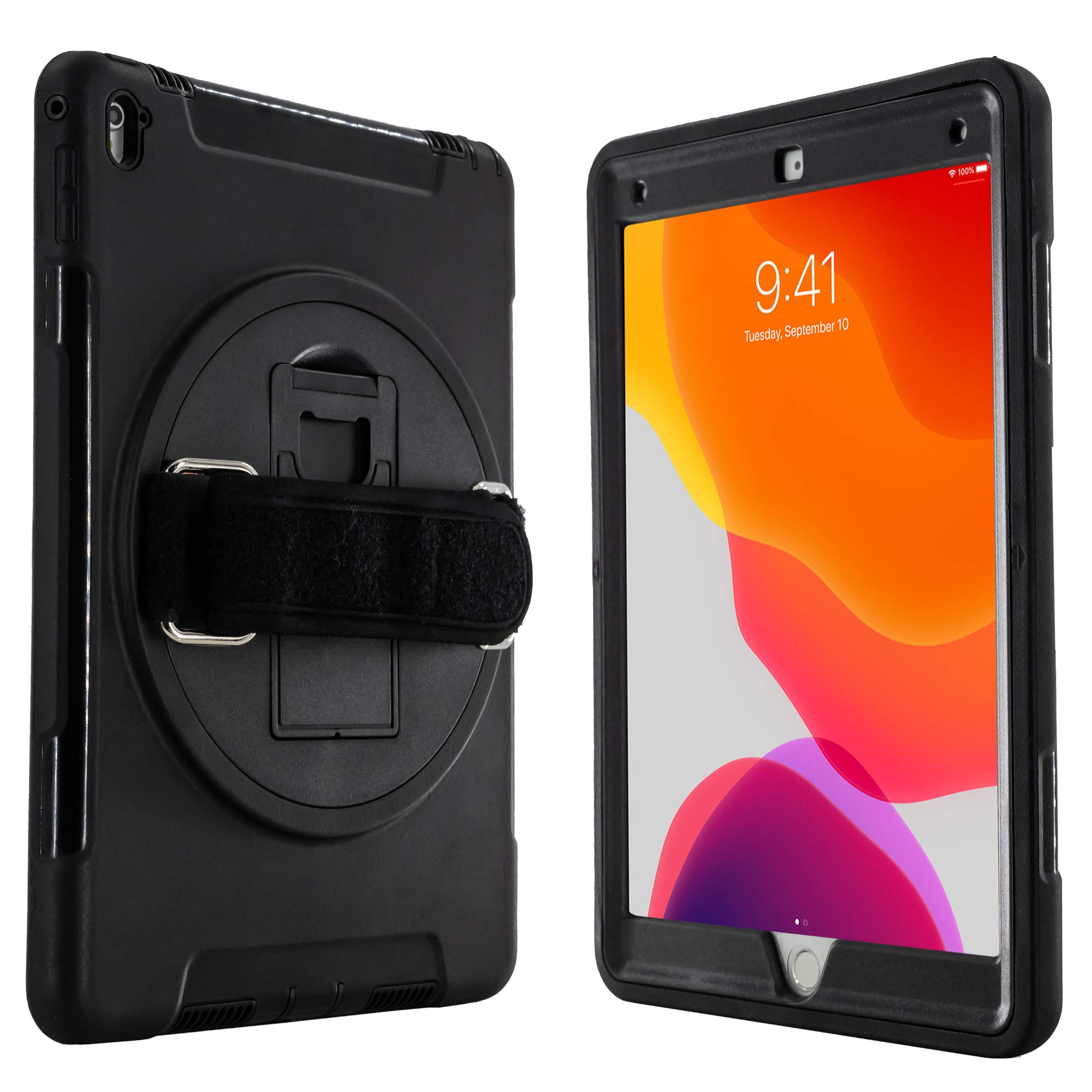 Protective Kickstand Case   Cta Impact Resistant Hard Protective Case With Built In 360       Rotatable Grip Kickstand For Ipad 