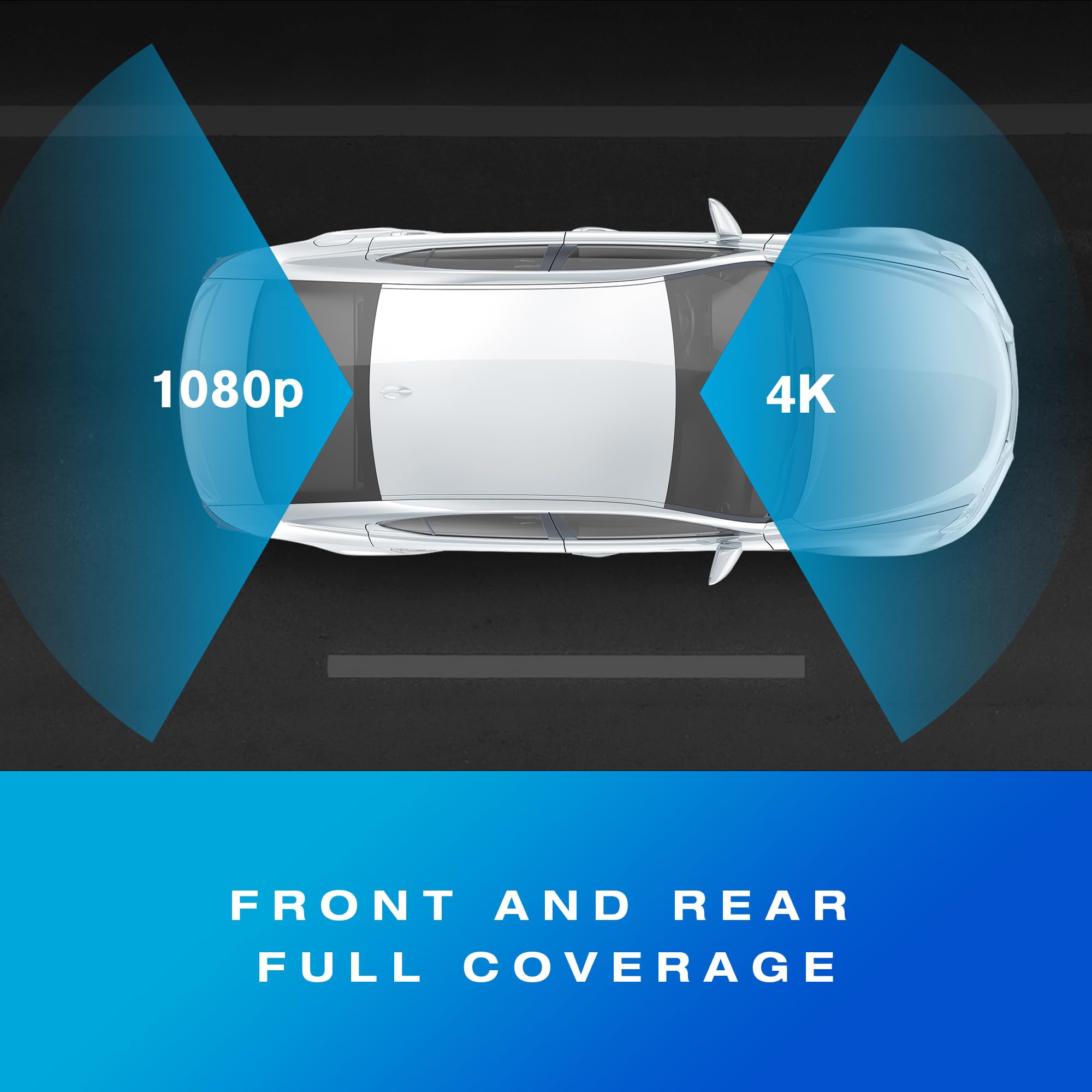 Type S T400 Ai Powered Driver Assistance 4K Dash Cam With Adas, Collision Warnings, Lane And Pedestrian Detection, Vehicle Depar