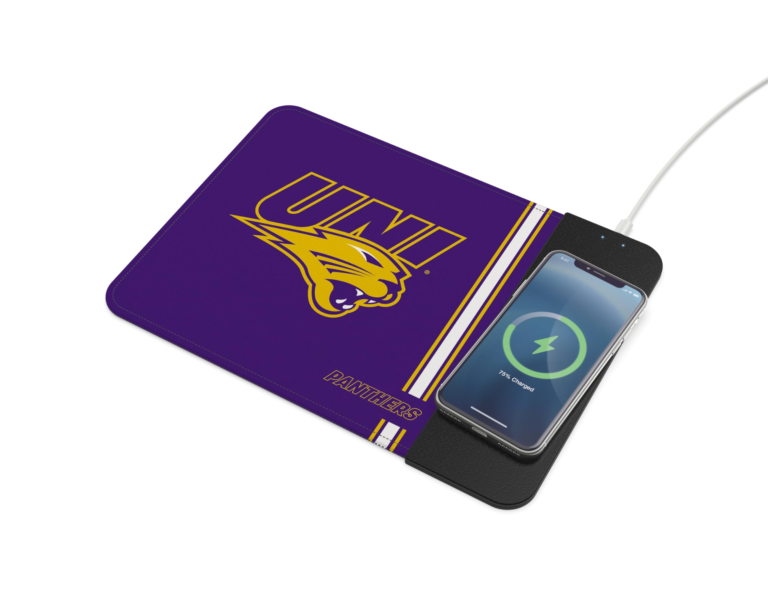 Soar Ncaa Wireless Charging Mouse Pad, Northern Iowa Panthers